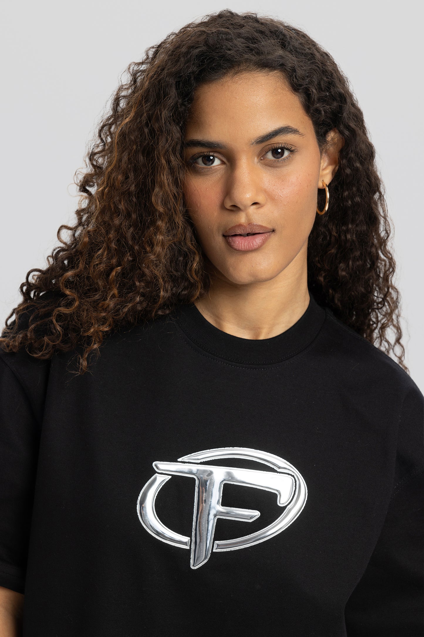 Hype - F Hologram Black Print Tee