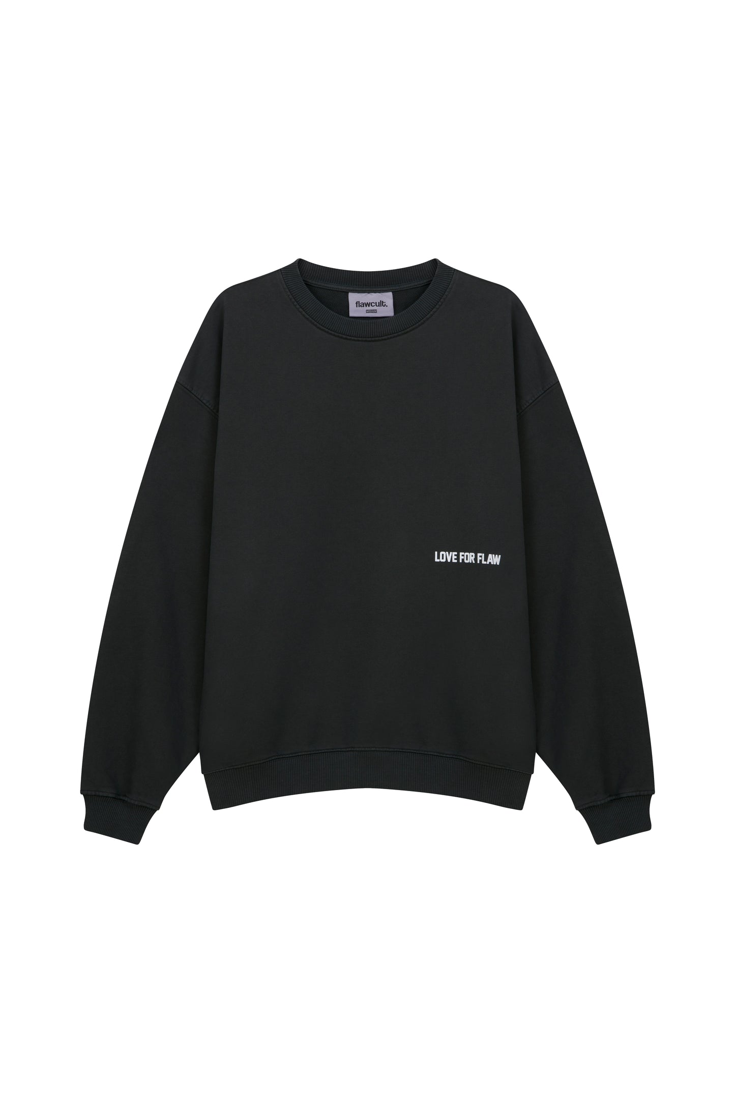 "SHY GIRL" PRINT SWEATSHIRT ASH