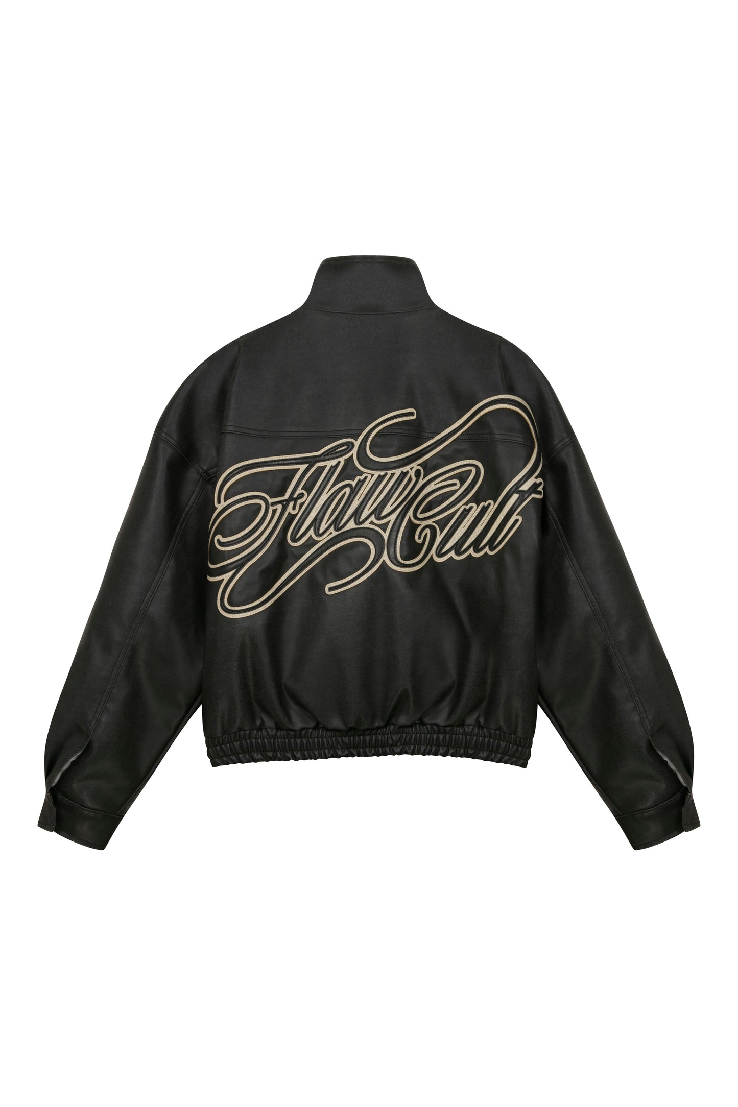 "THE MUST" LEATHER 90'S VINTAGE JACKET BLACK