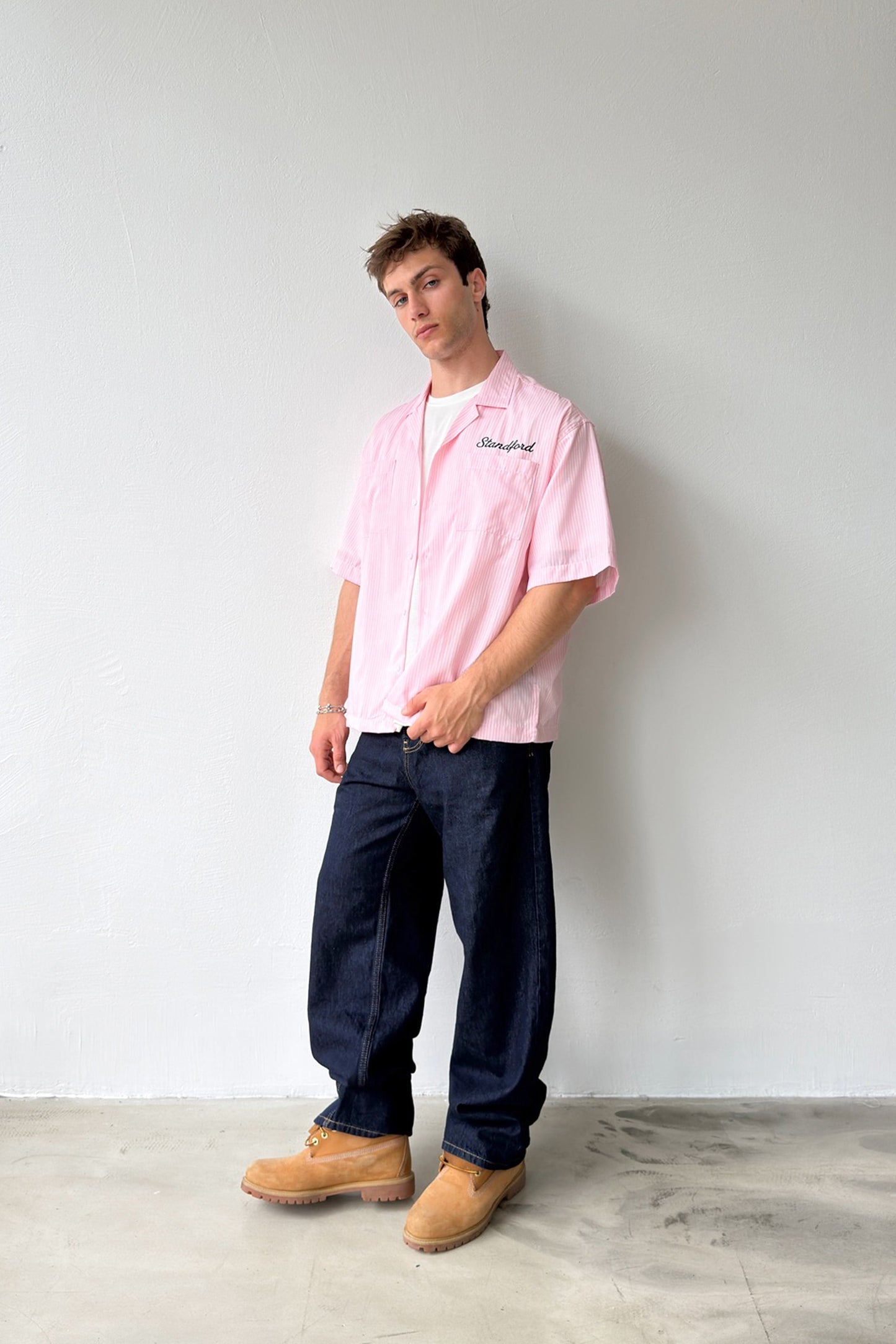 Apache Collar Stanford Embroidered Oversize Shirt