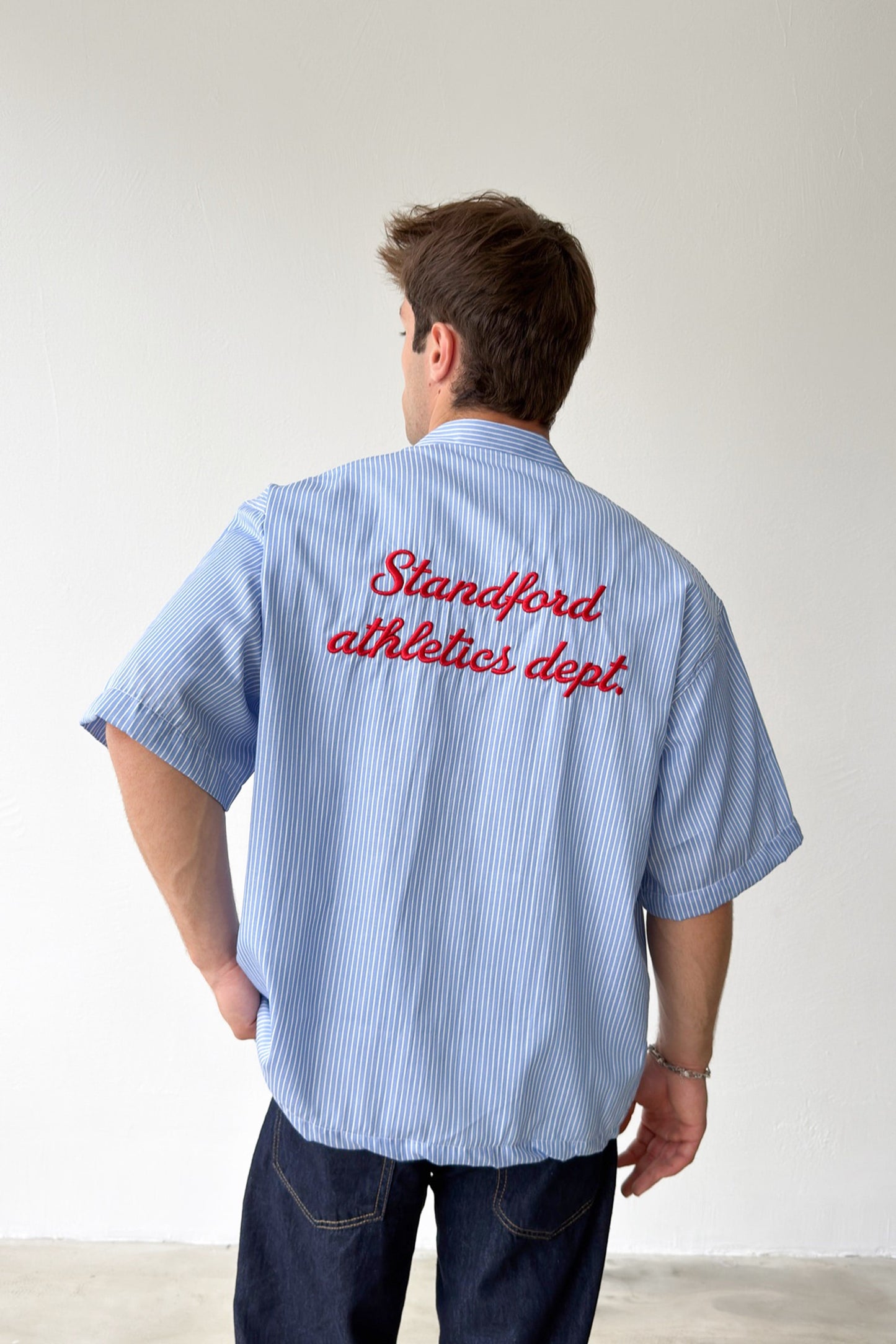 Apache Collar Stanford Embroidered Oversize Shirt