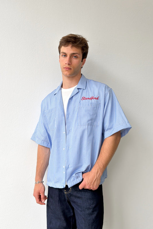 Apache Collar Stanford Embroidered Oversize Shirt