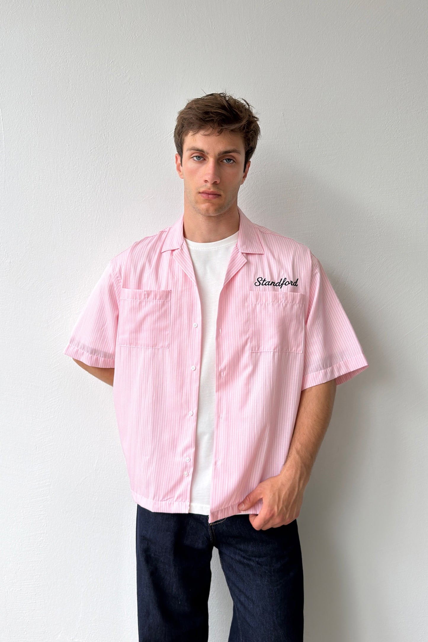 Apache Collar Stanford Embroidered Oversize Shirt