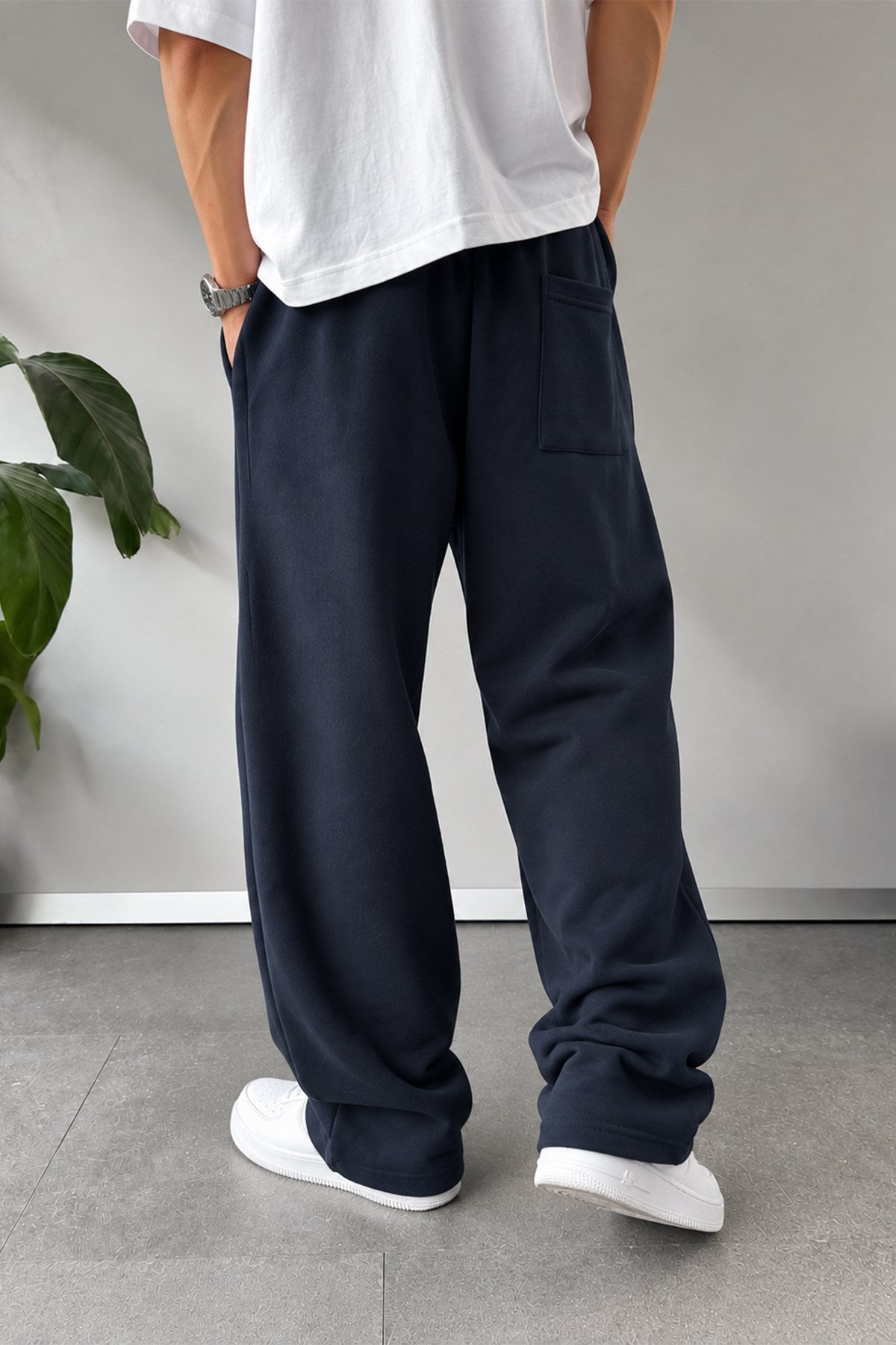 Adjustable Leg Basic Sweatpants