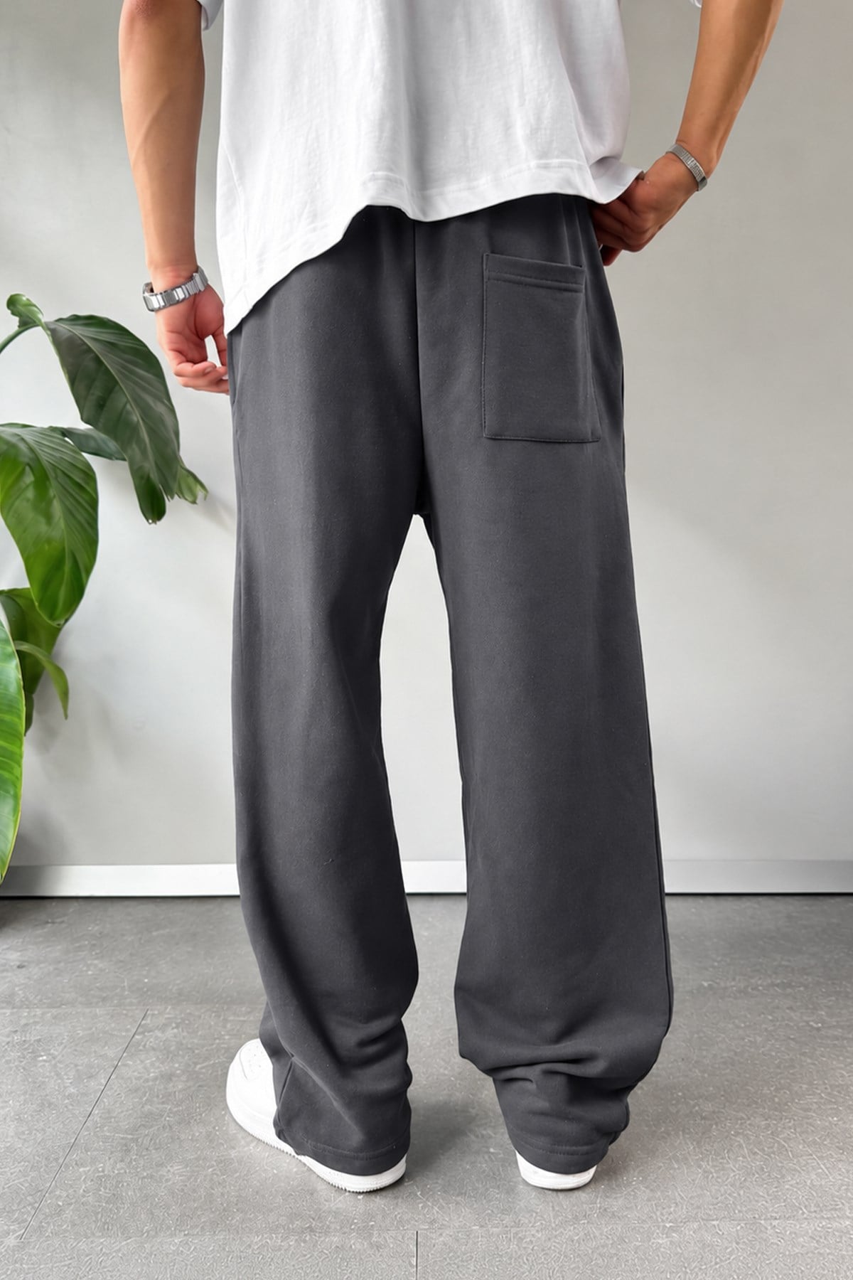Adjustable Leg Basic Sweatpants