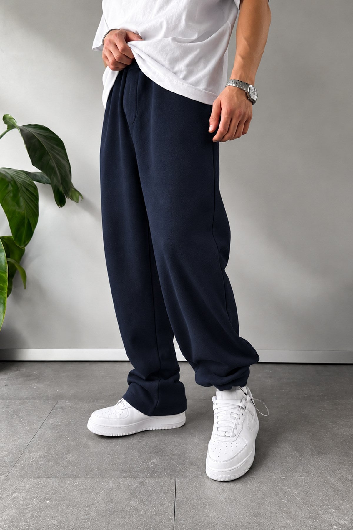 Adjustable Leg Basic Sweatpants