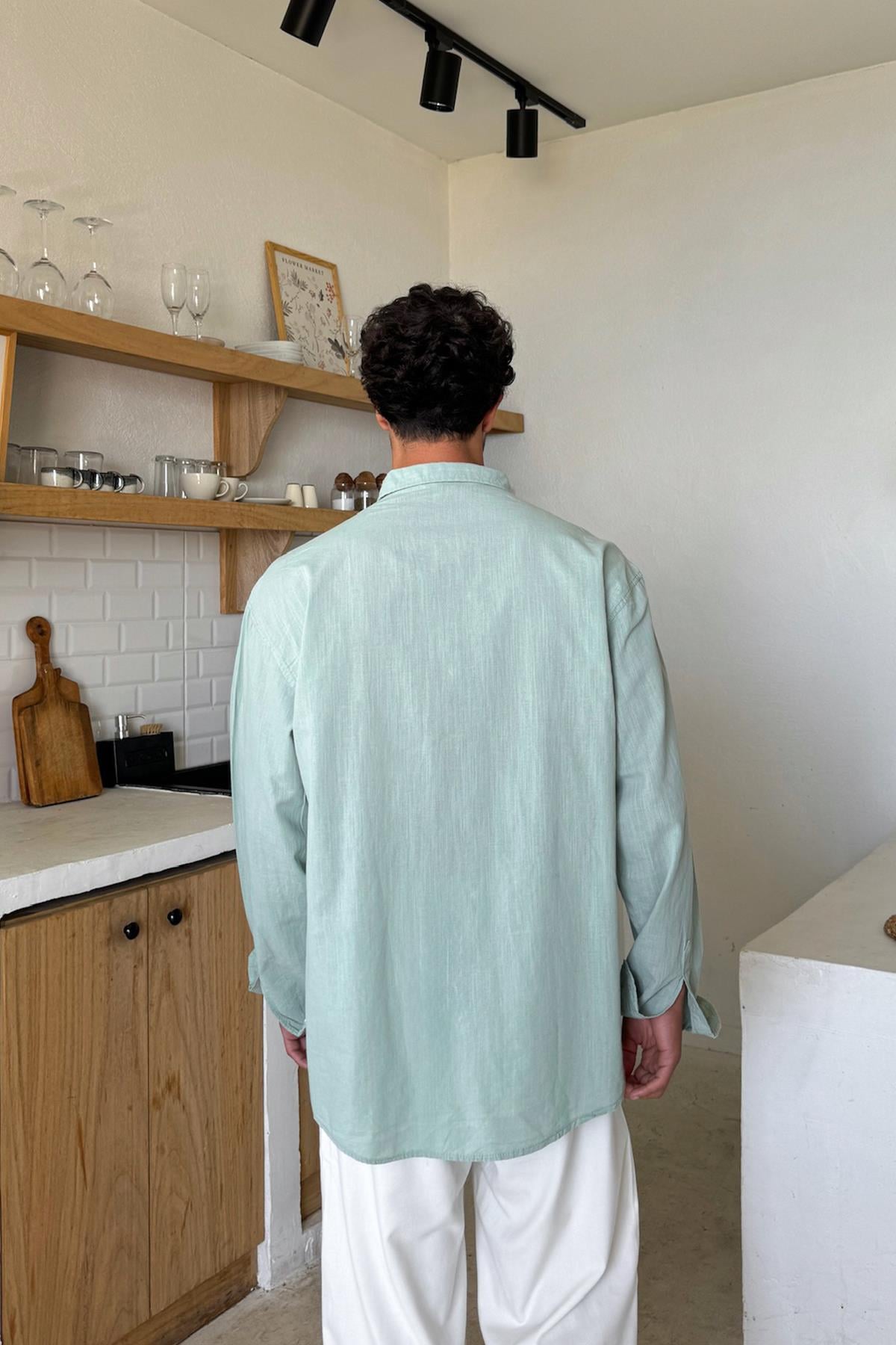 Basic Light Linen Shirt Light Khaki