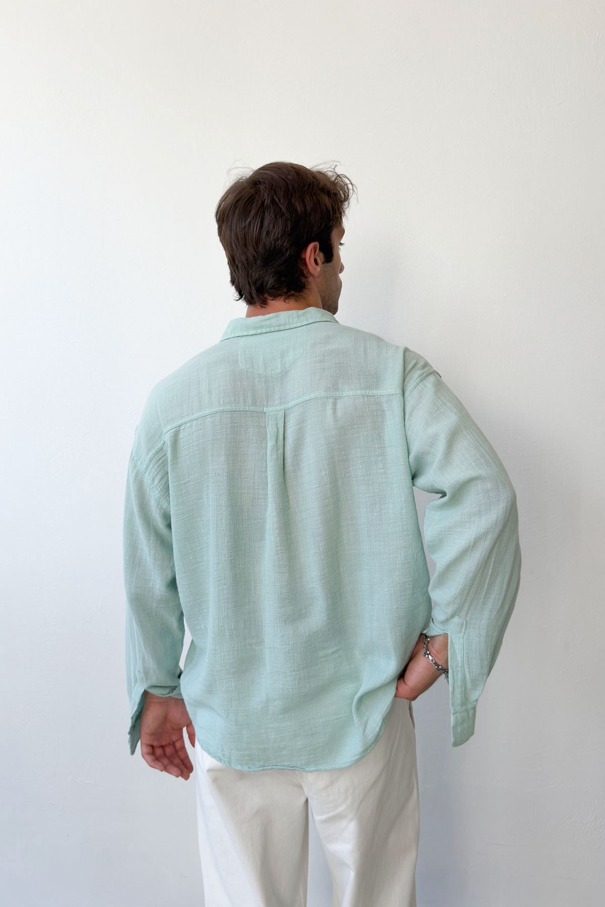Basic Light Linen Shirt Light Khaki