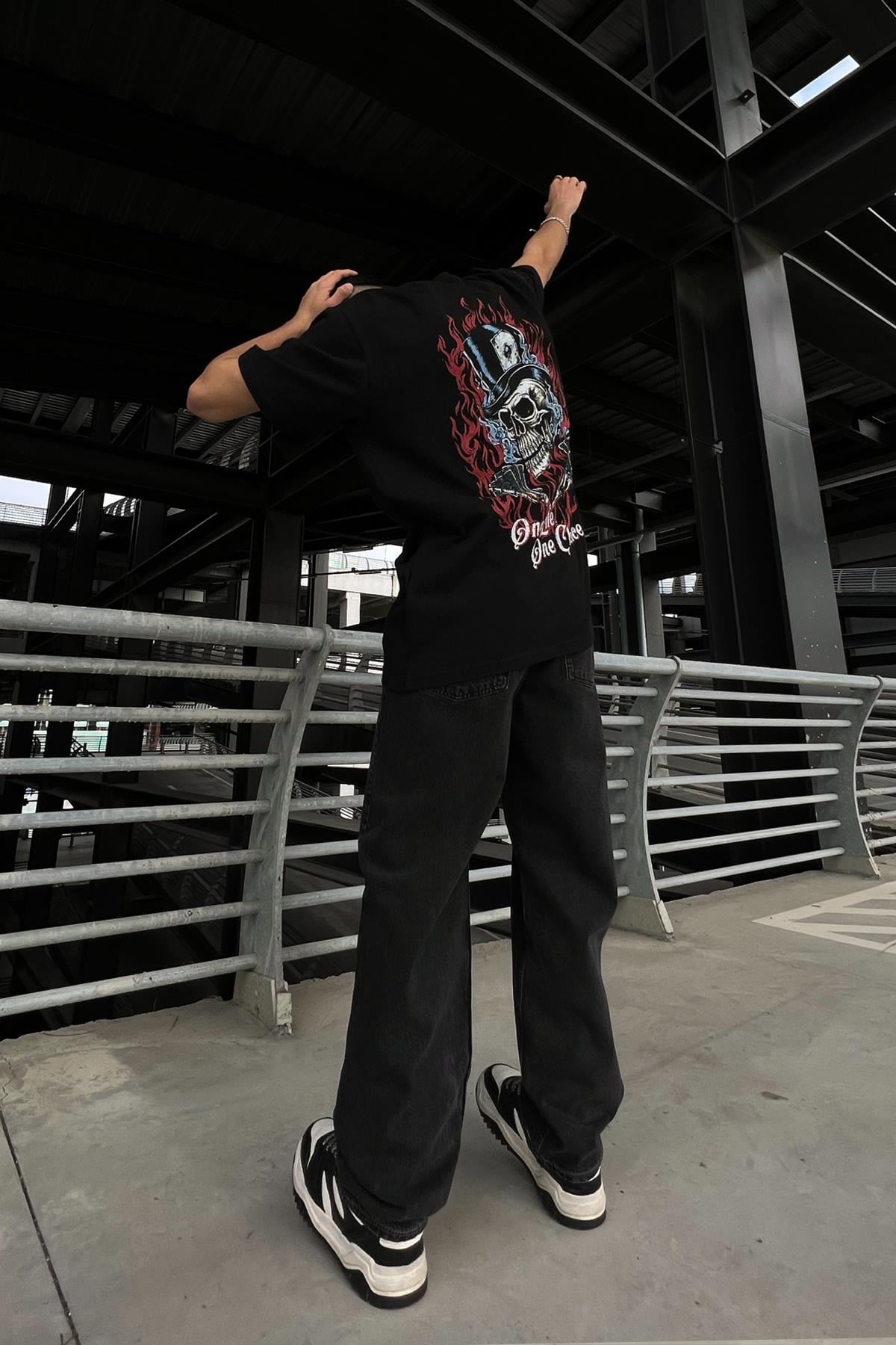 Basic Baggy Jeans Anthracite