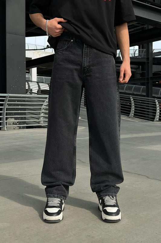 Basic Baggy Jeans Anthracite