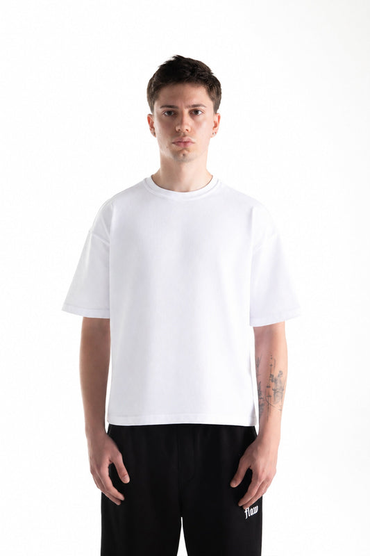 Basic Boxy Fit White T-shirt