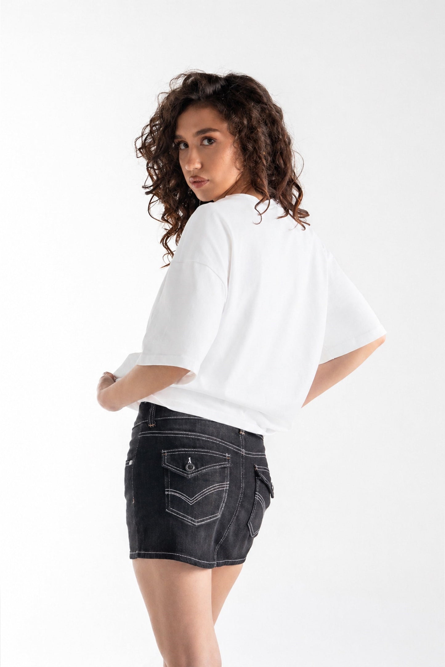 Basic Boxy Fit White T-shirt