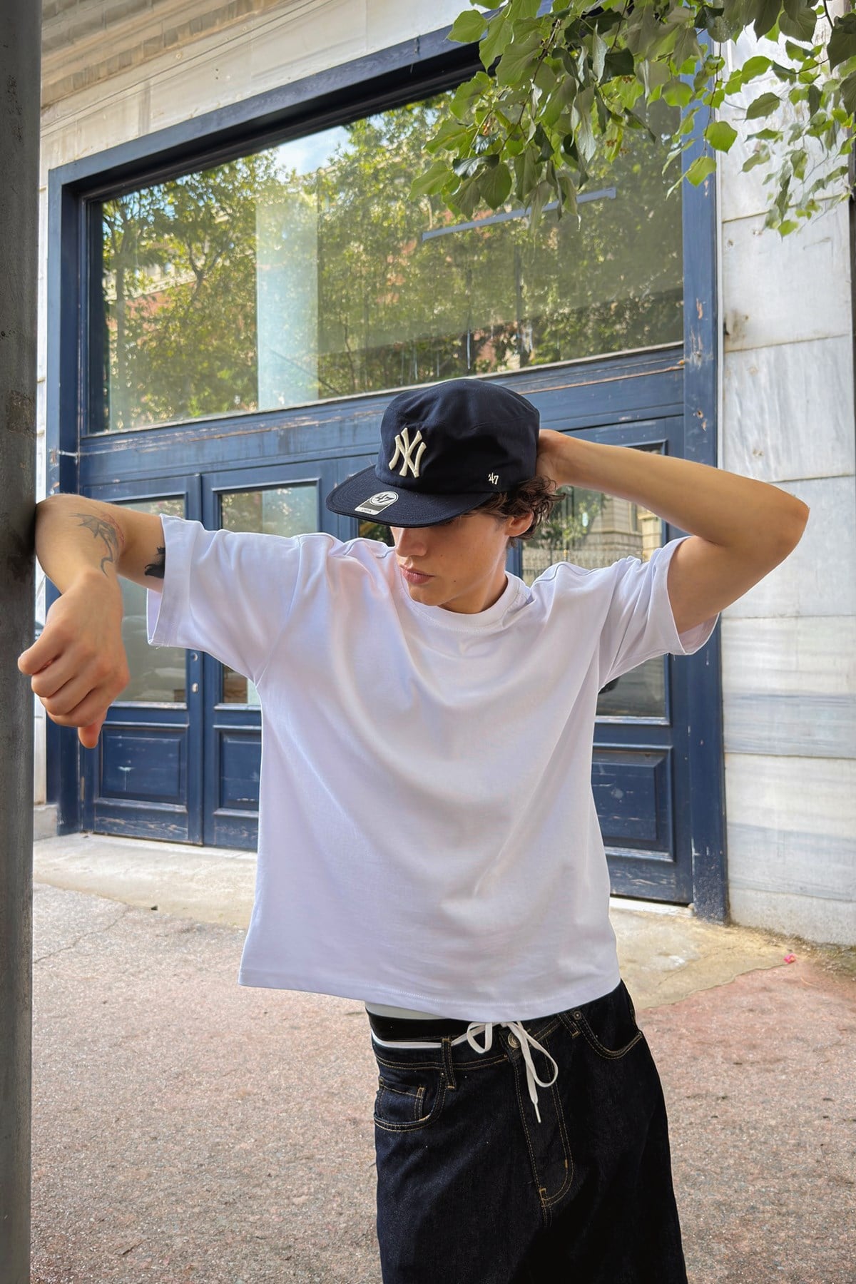 Basic Boxy Fit Off-White T-shirt