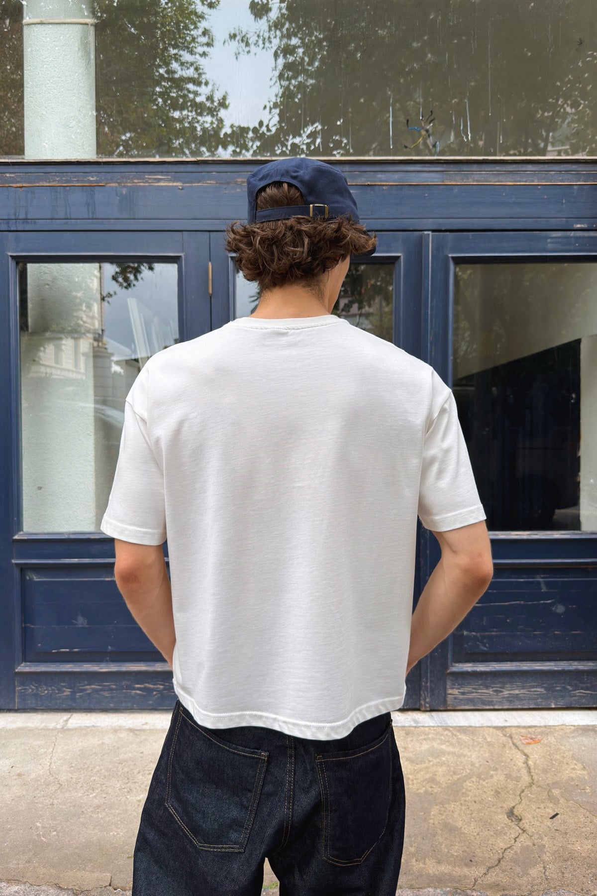 Basic Boxy Fit Off-White T-shirt