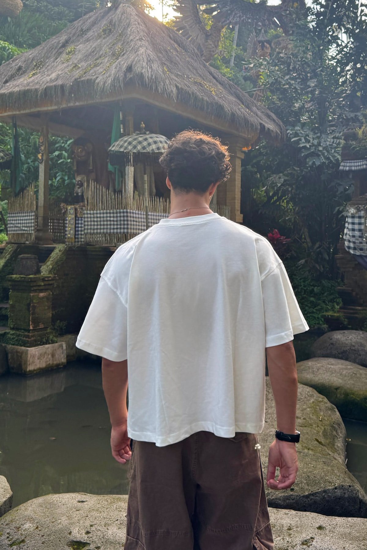 Basic Boxy Fit Off-White T-shirt