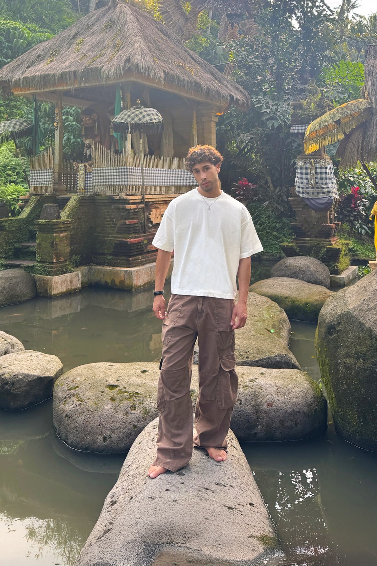 Basic Boxy Fit Off-White T-shirt