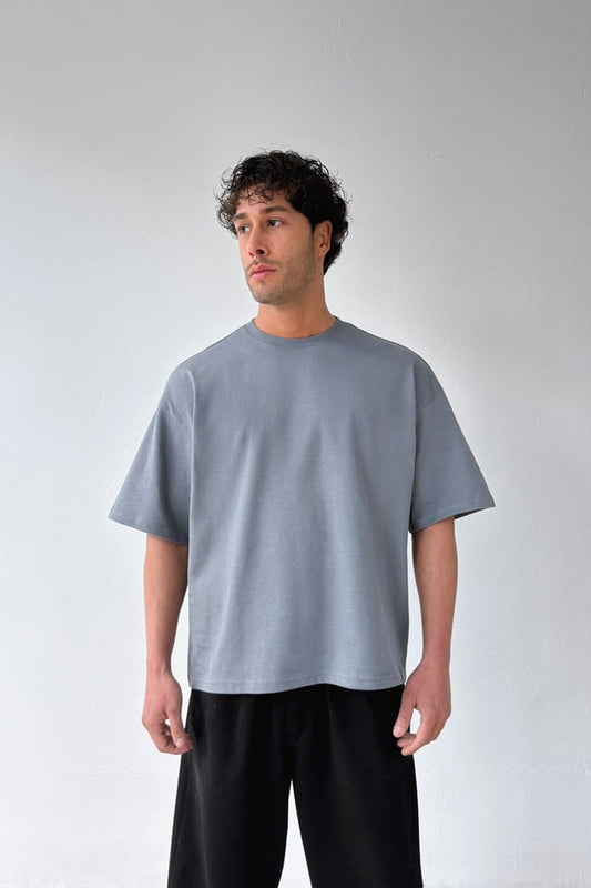 Basic Boxy Fit Grey T-shirt