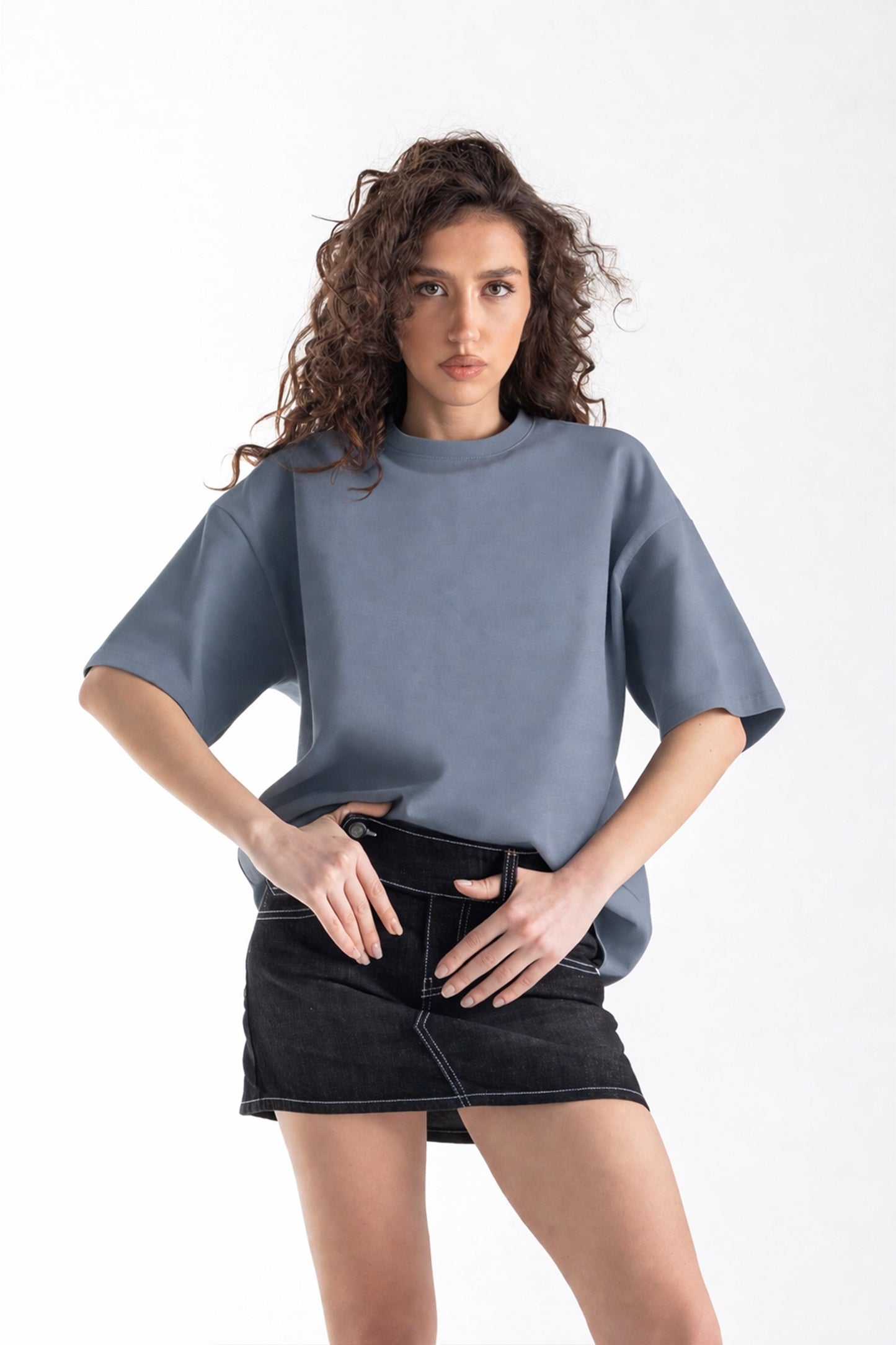 Basic Boxy Fit Grey T-shirt