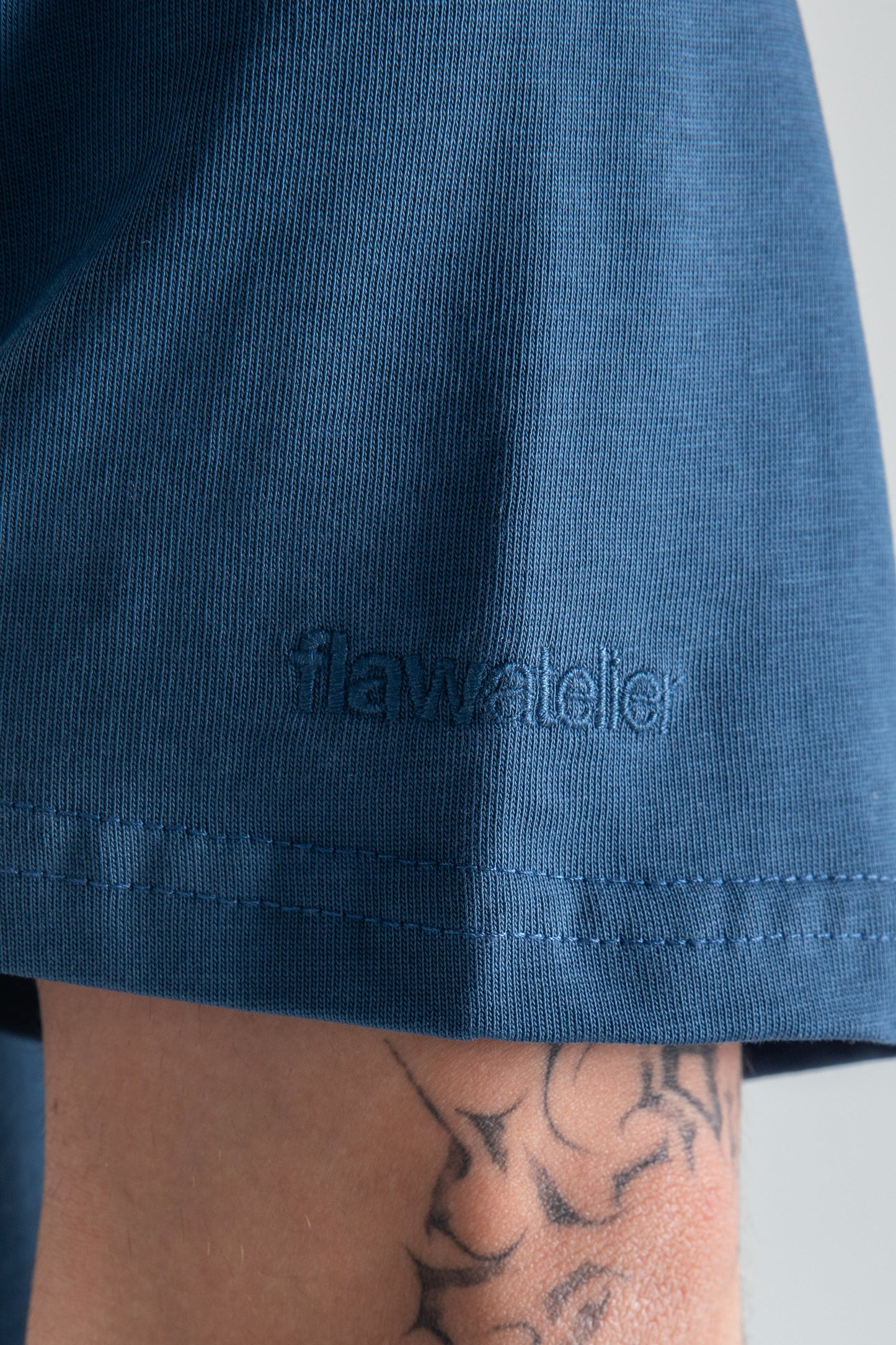 Basic Boxy Fit Indigo T-Shirt