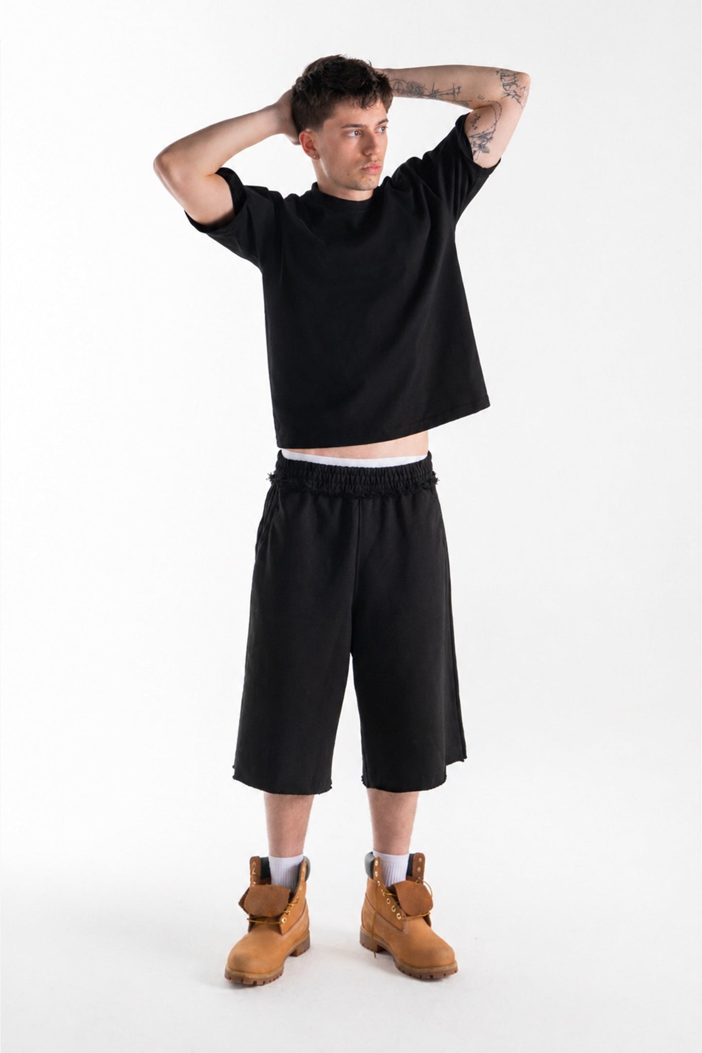 Basic Boxy Fit Black T-shirt