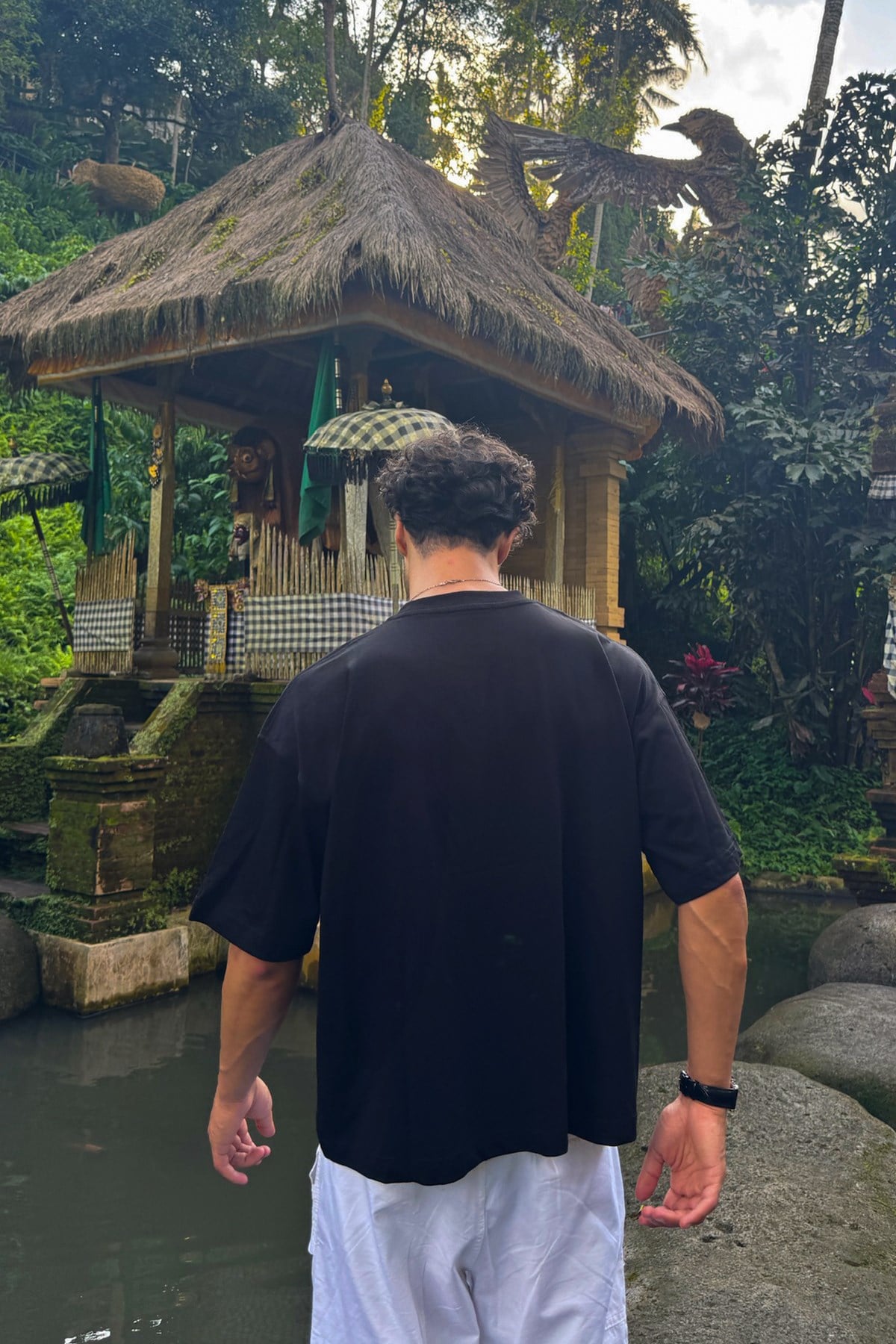 Basic Boxy Fit Black T-shirt