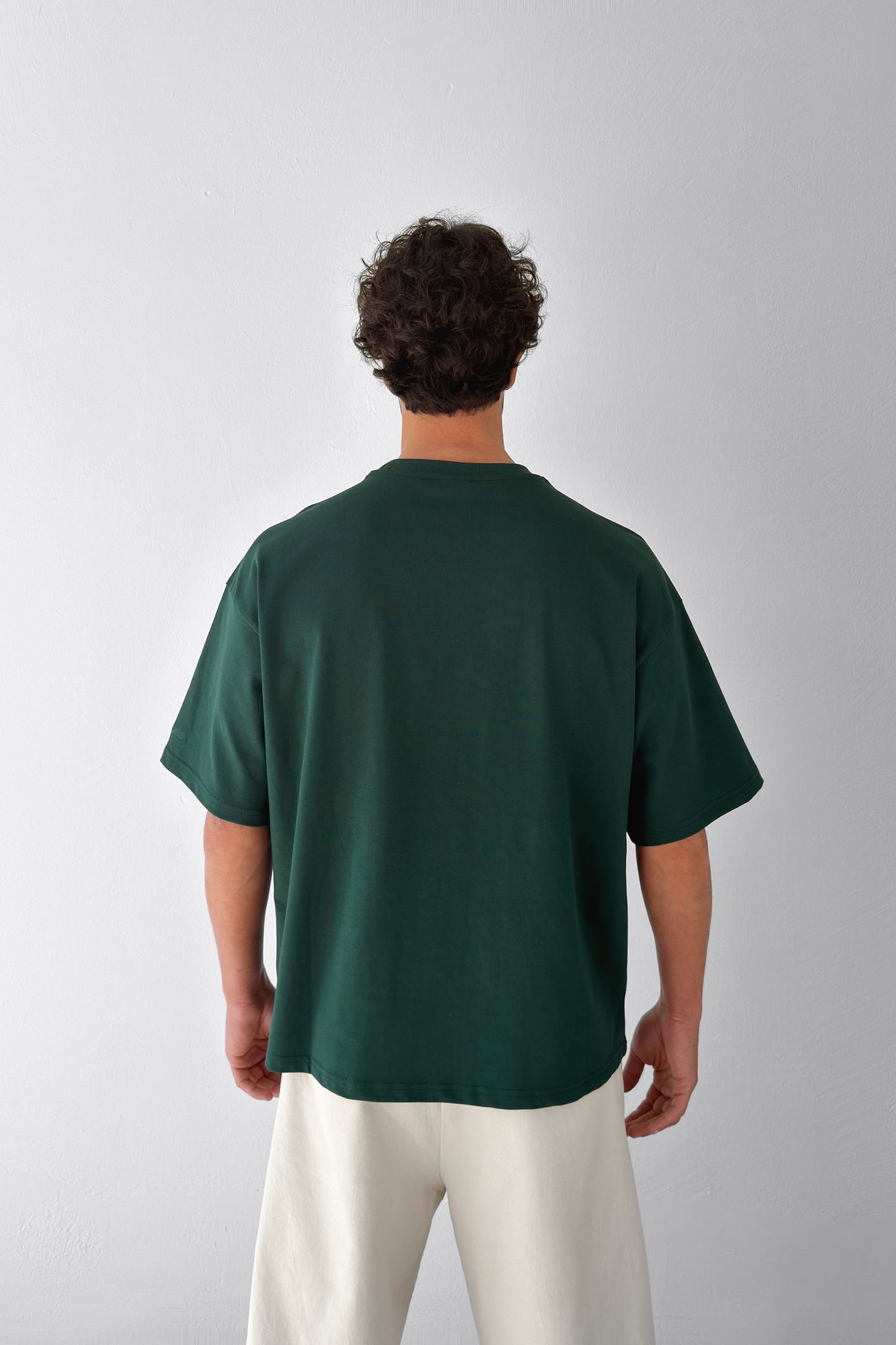 Basic Boxy Fit Green T-shirt