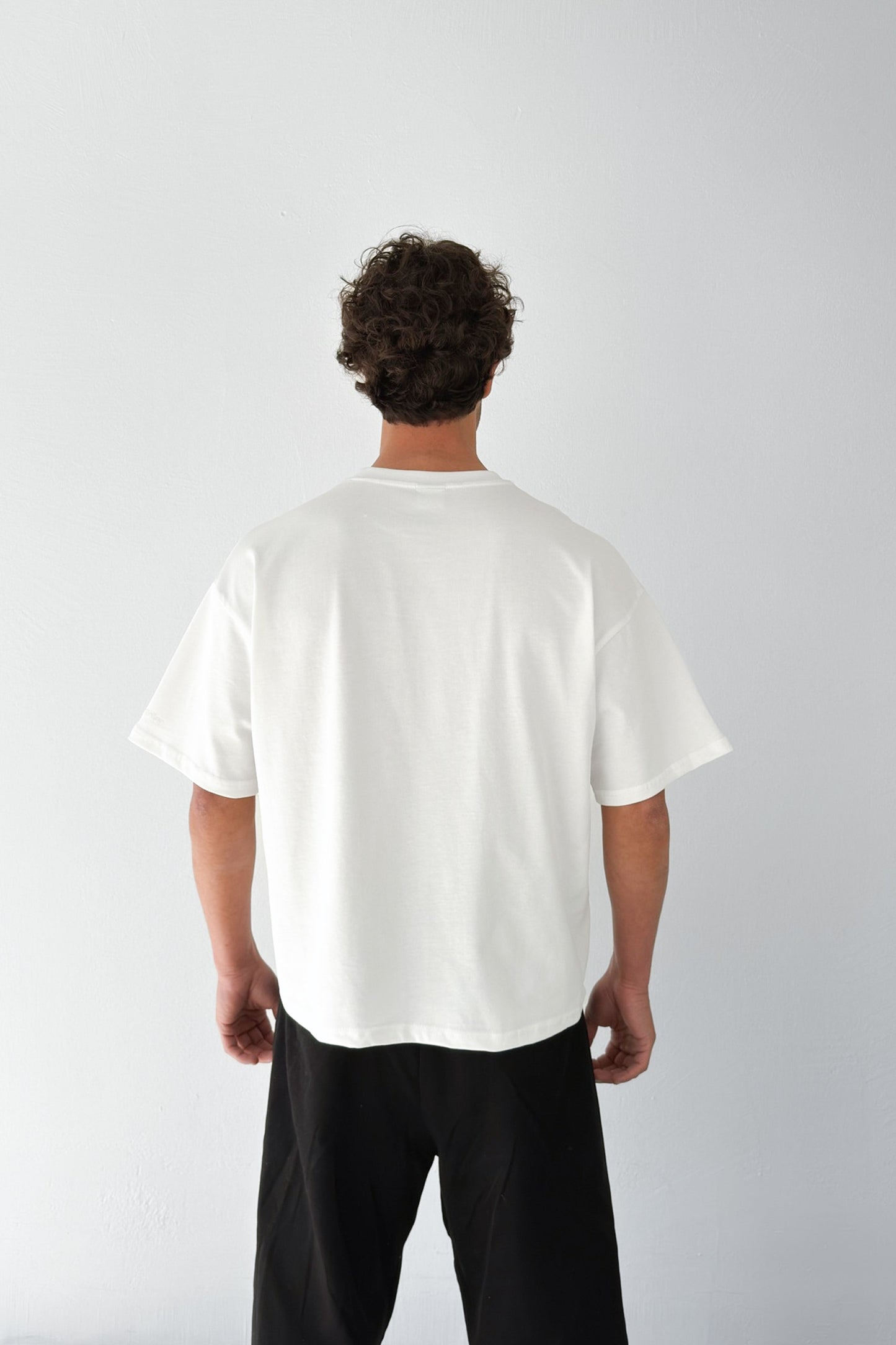 Basic Boxy Fit Off-White T-shirt