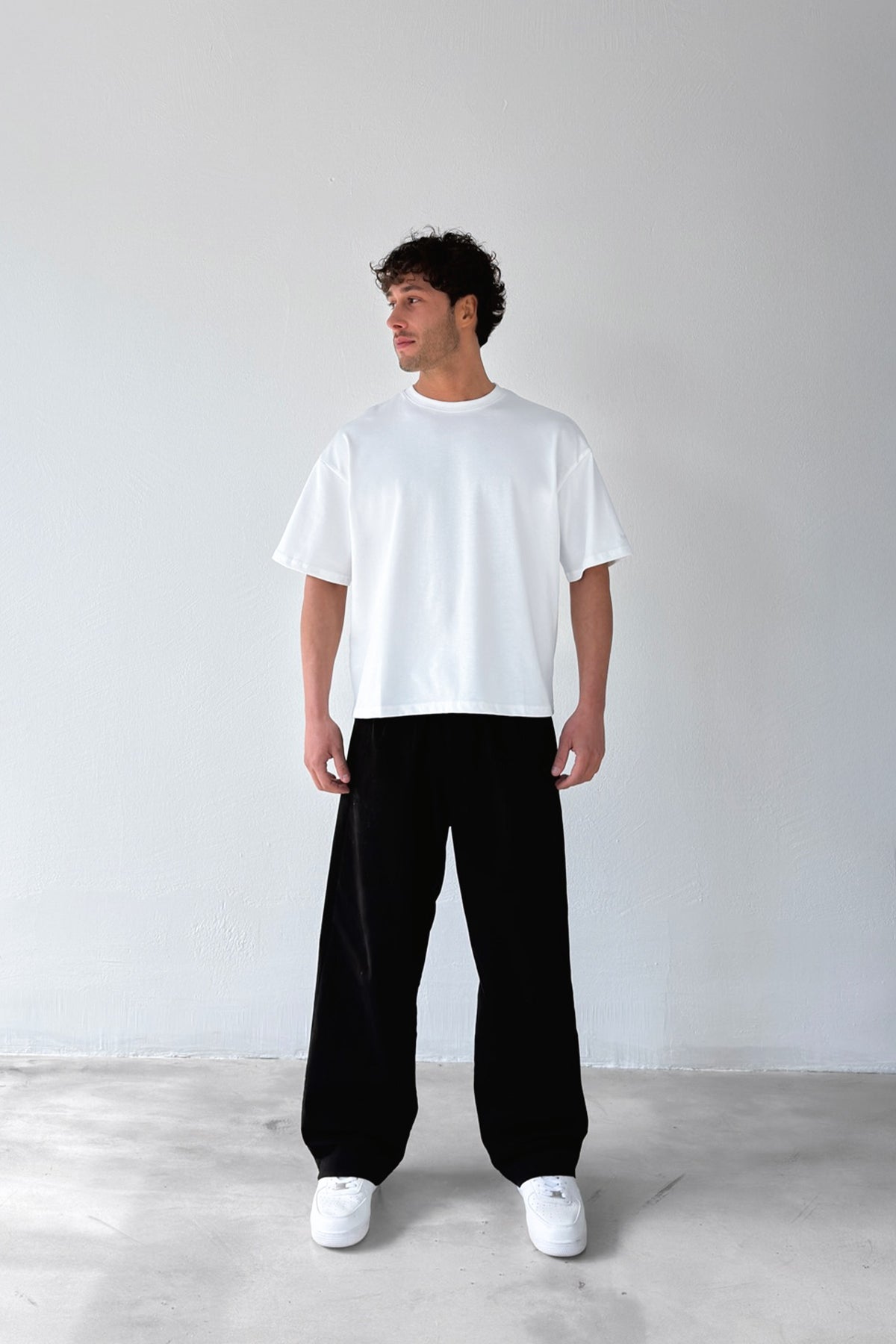 Basic Boxy Fit White T-shirt