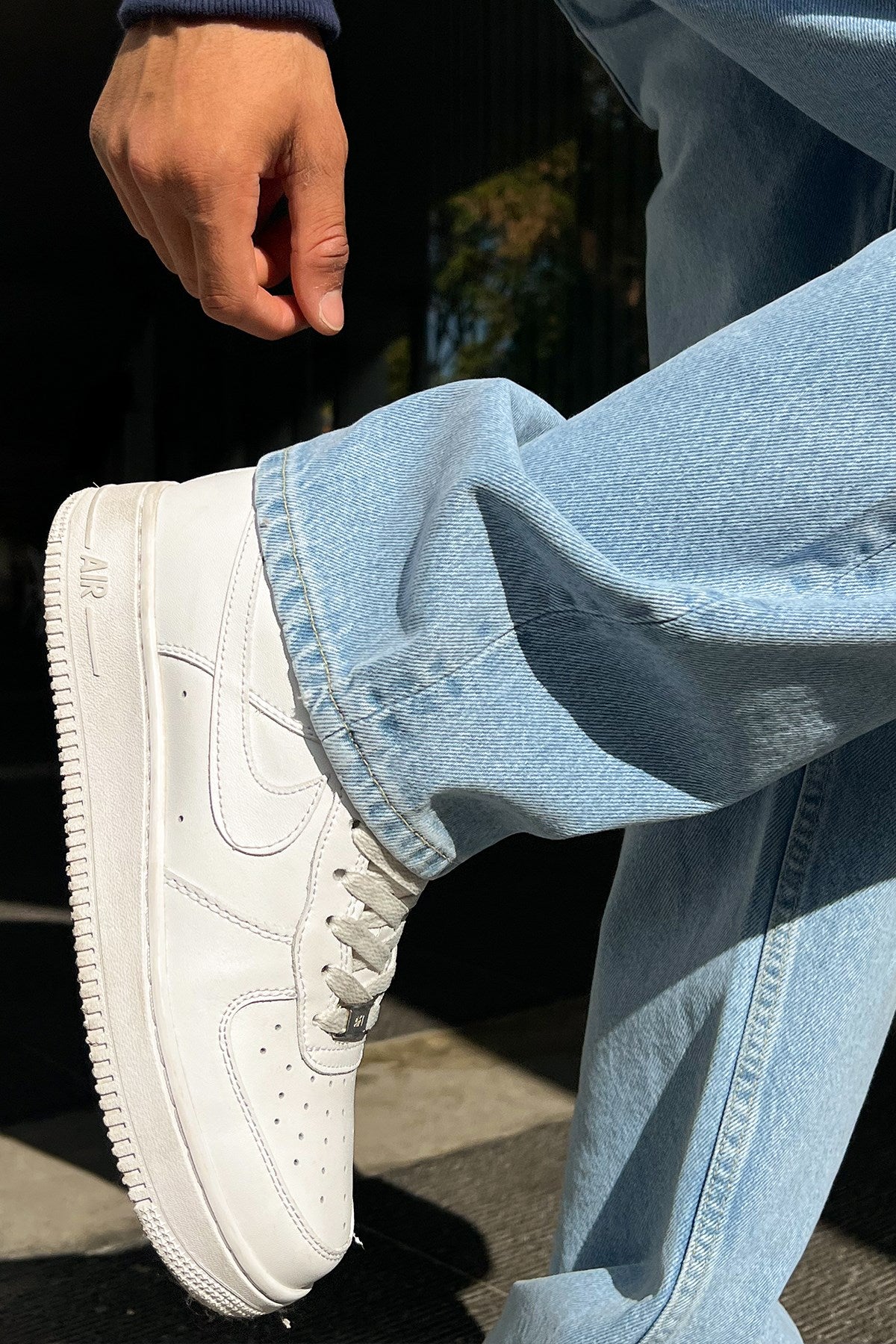Basic Baggy Jeans Ice