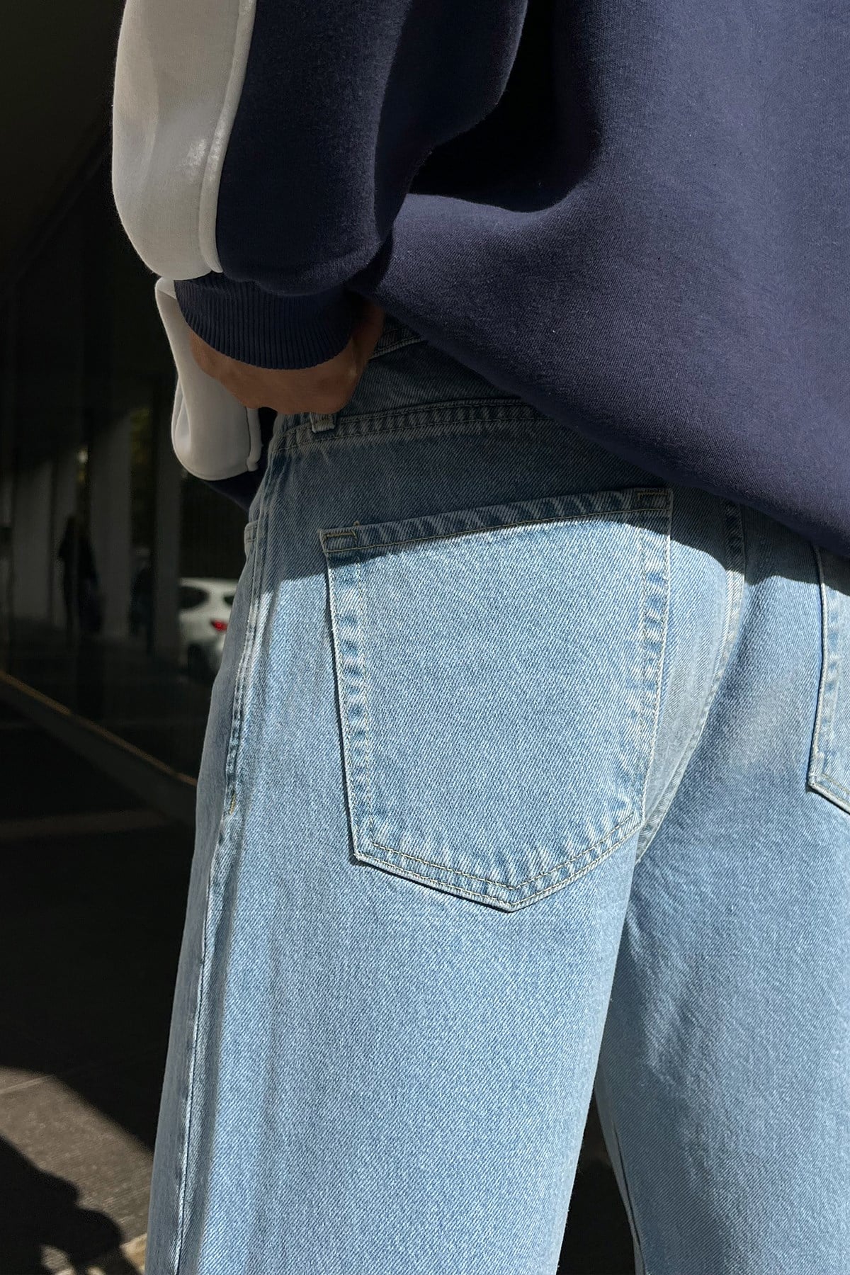 Basic Baggy Jeans Ice