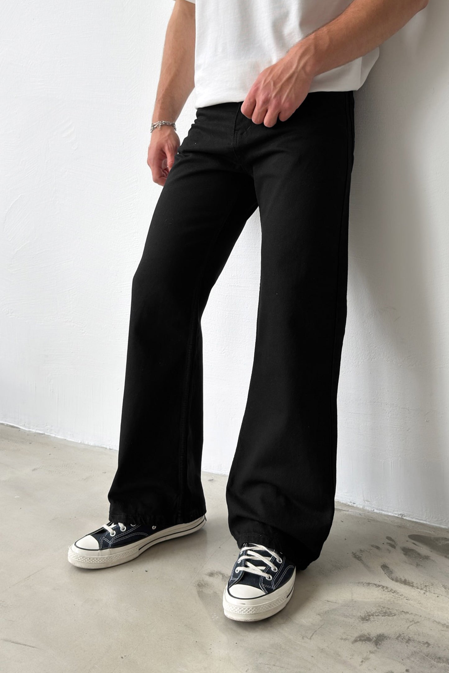 Basic Black Flare Jeans