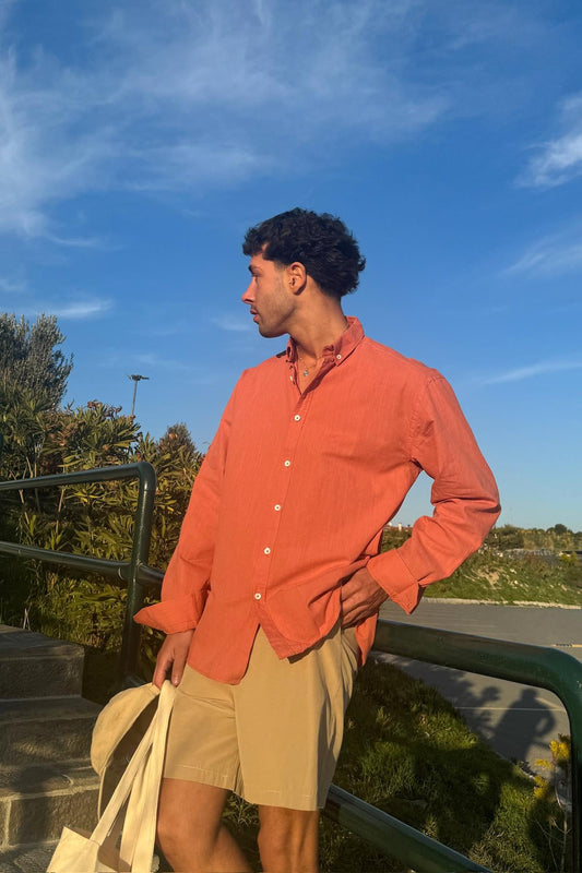 Basic Tile Linen Shirt