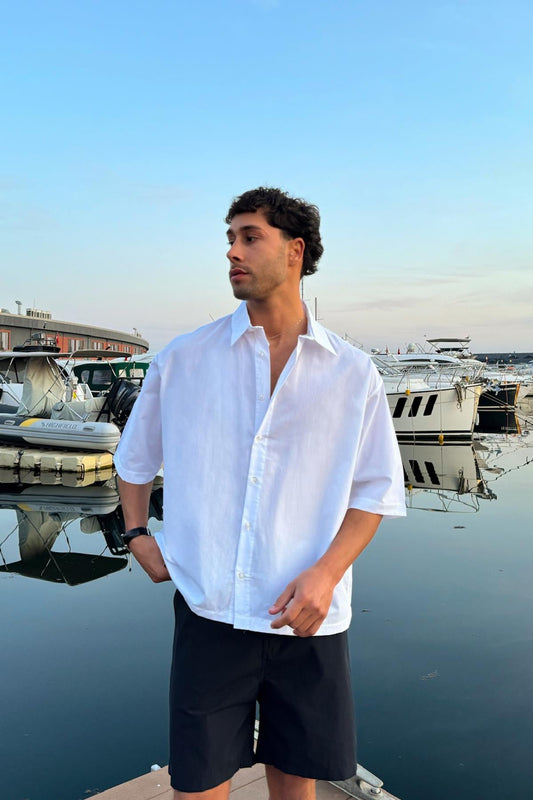 Basic Short-Sleeve Shirt White