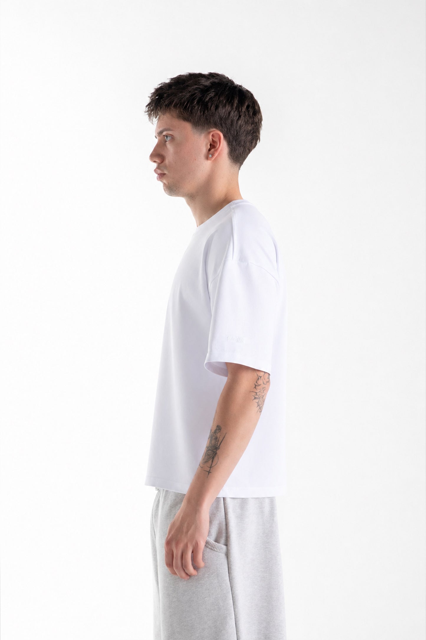 Basic Oversize Fit White T-shirt