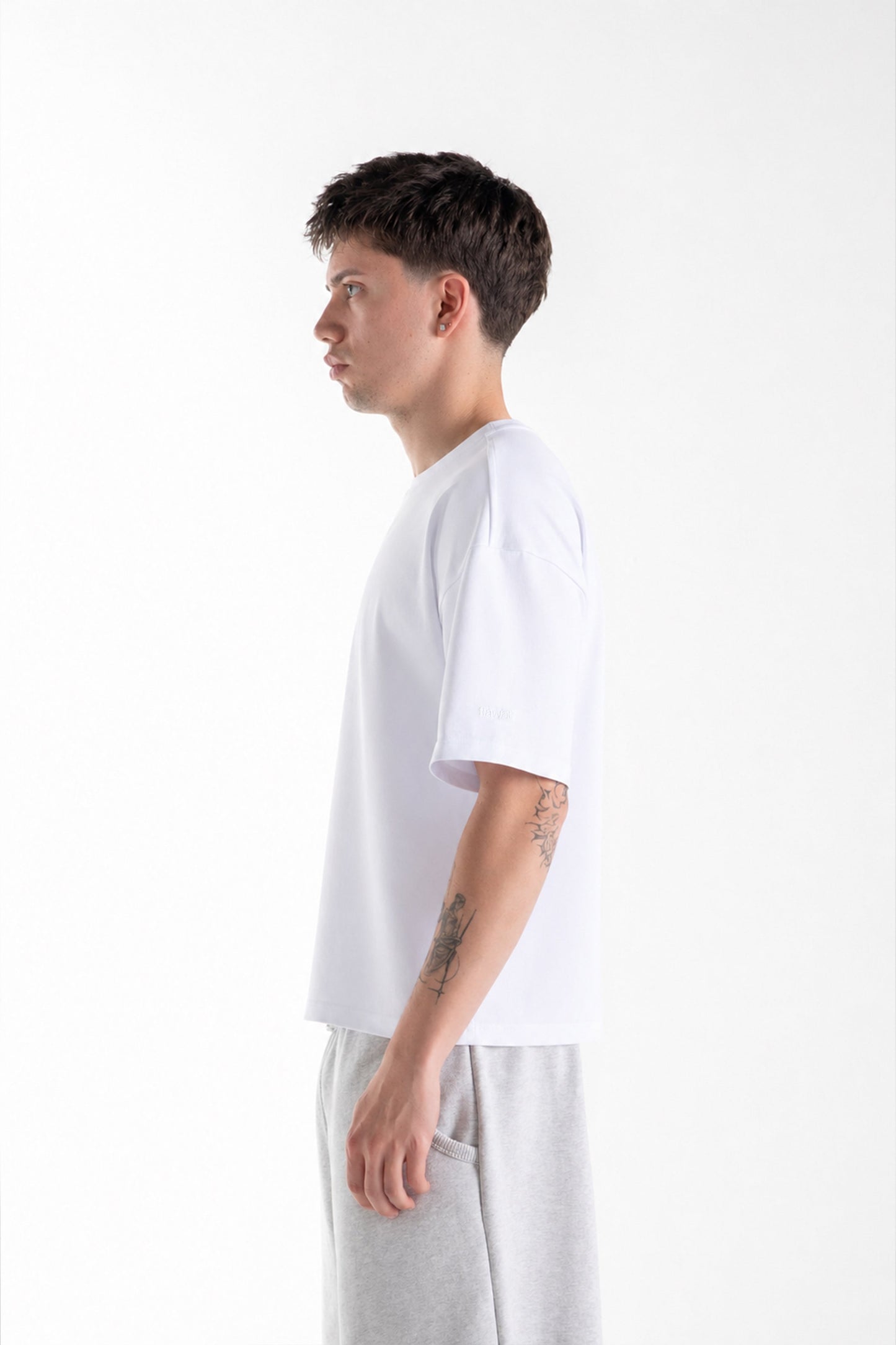 Basic Oversize Fit White T-shirt
