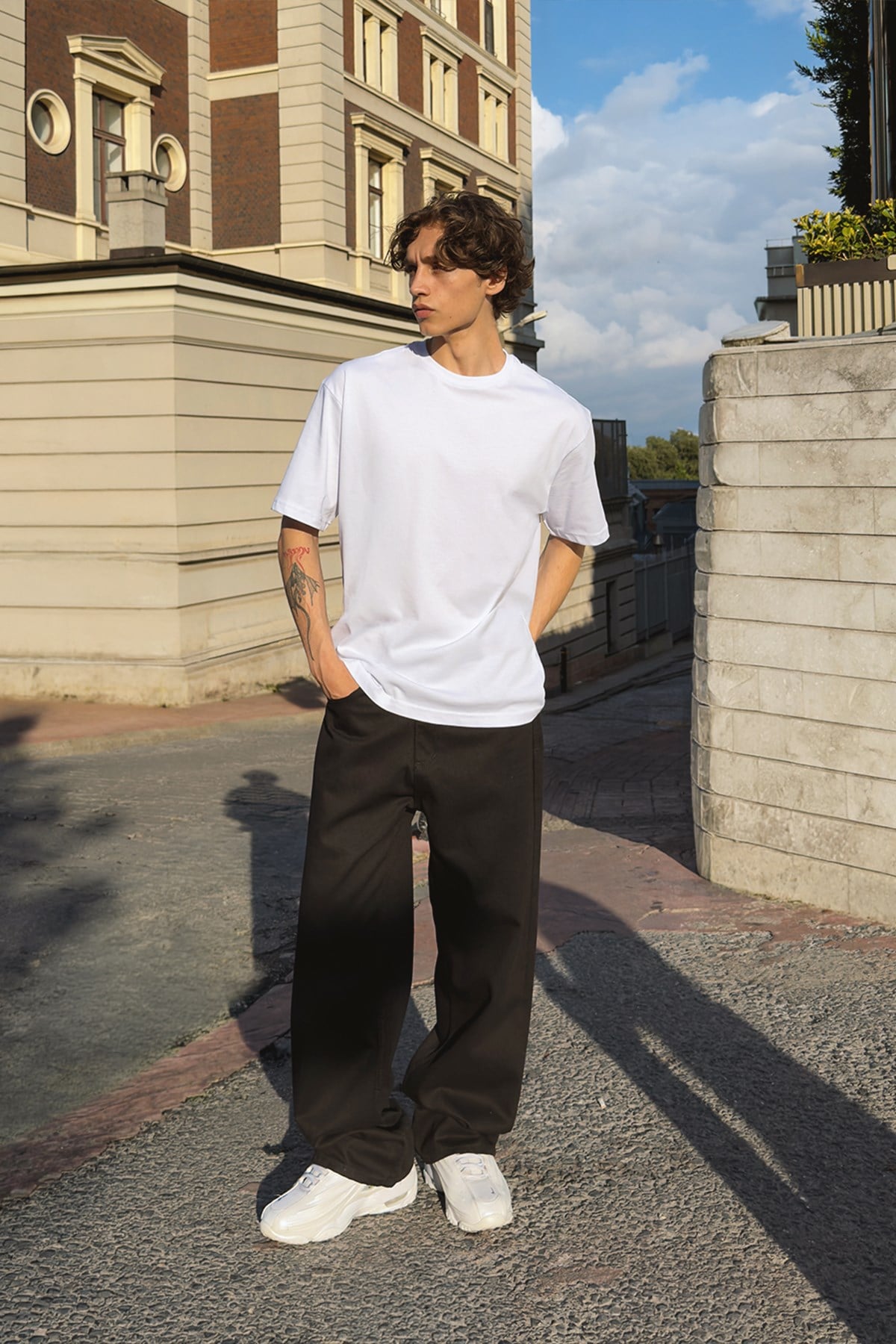 Basic Oversize Fit White T-shirt