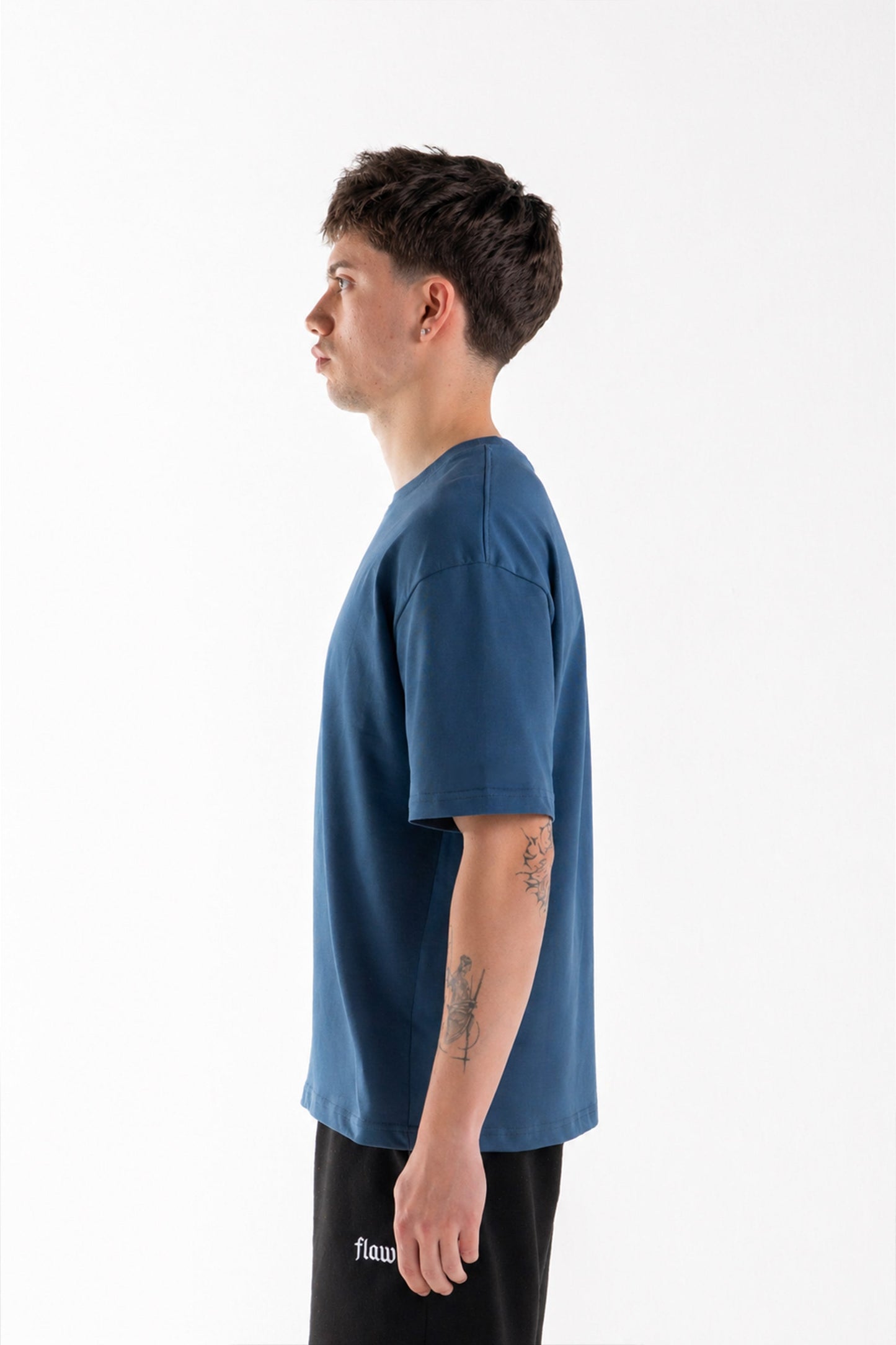 Basic Oversize Fit Indigo T-shirt
