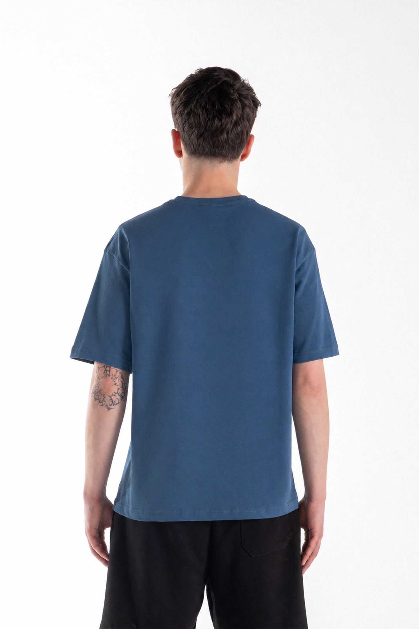 Basic Oversize Fit Indigo T-shirt