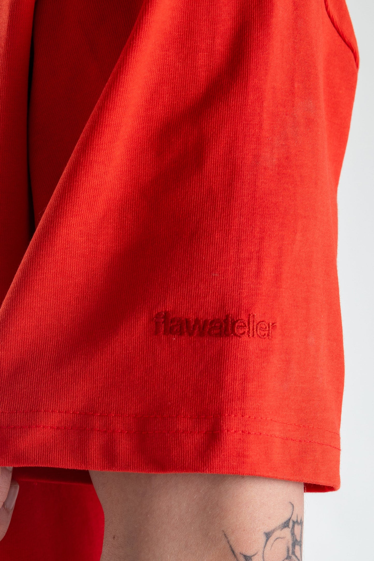 Basic Oversize Fit Red T-shirt