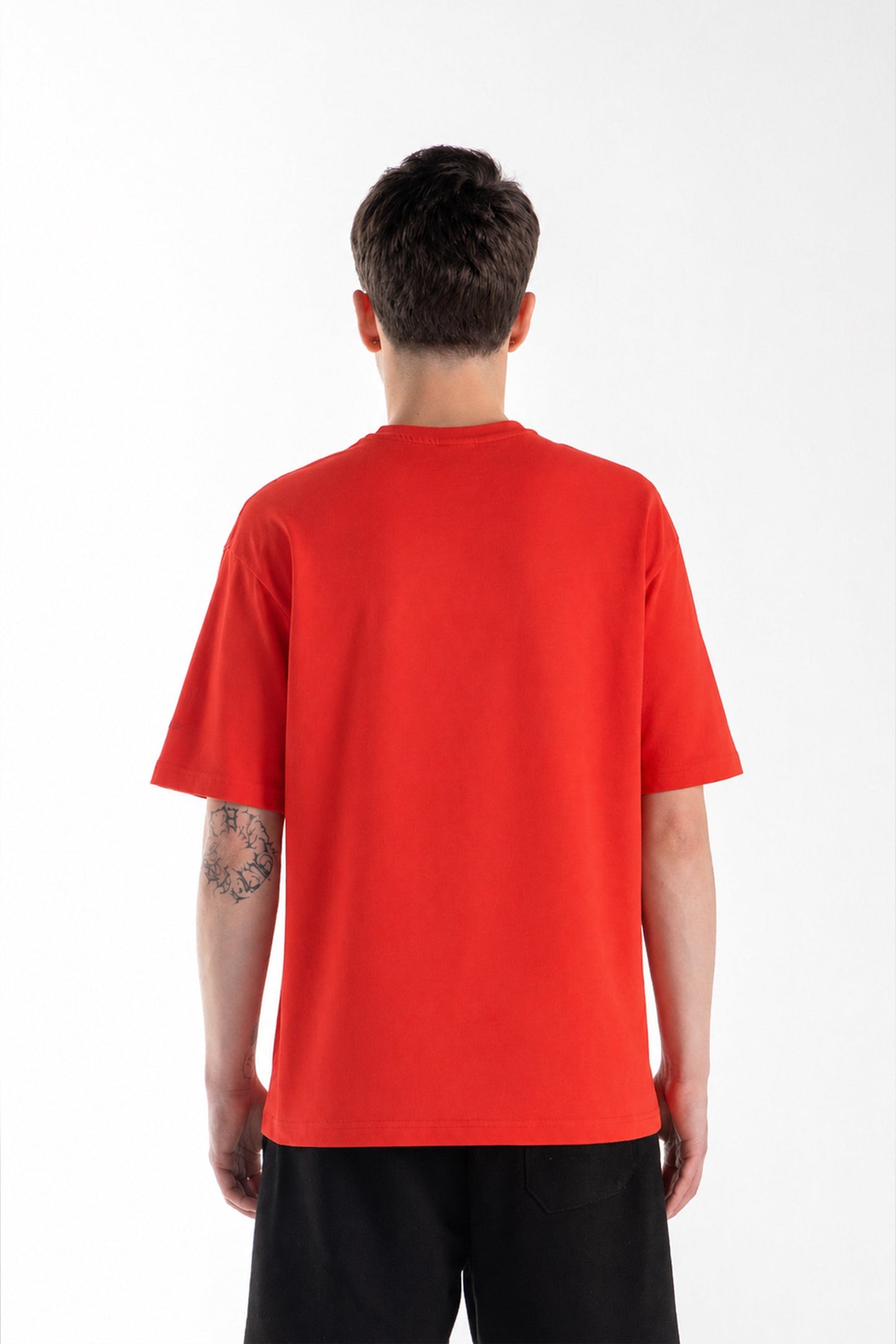 Basic Oversize Fit Red T-shirt