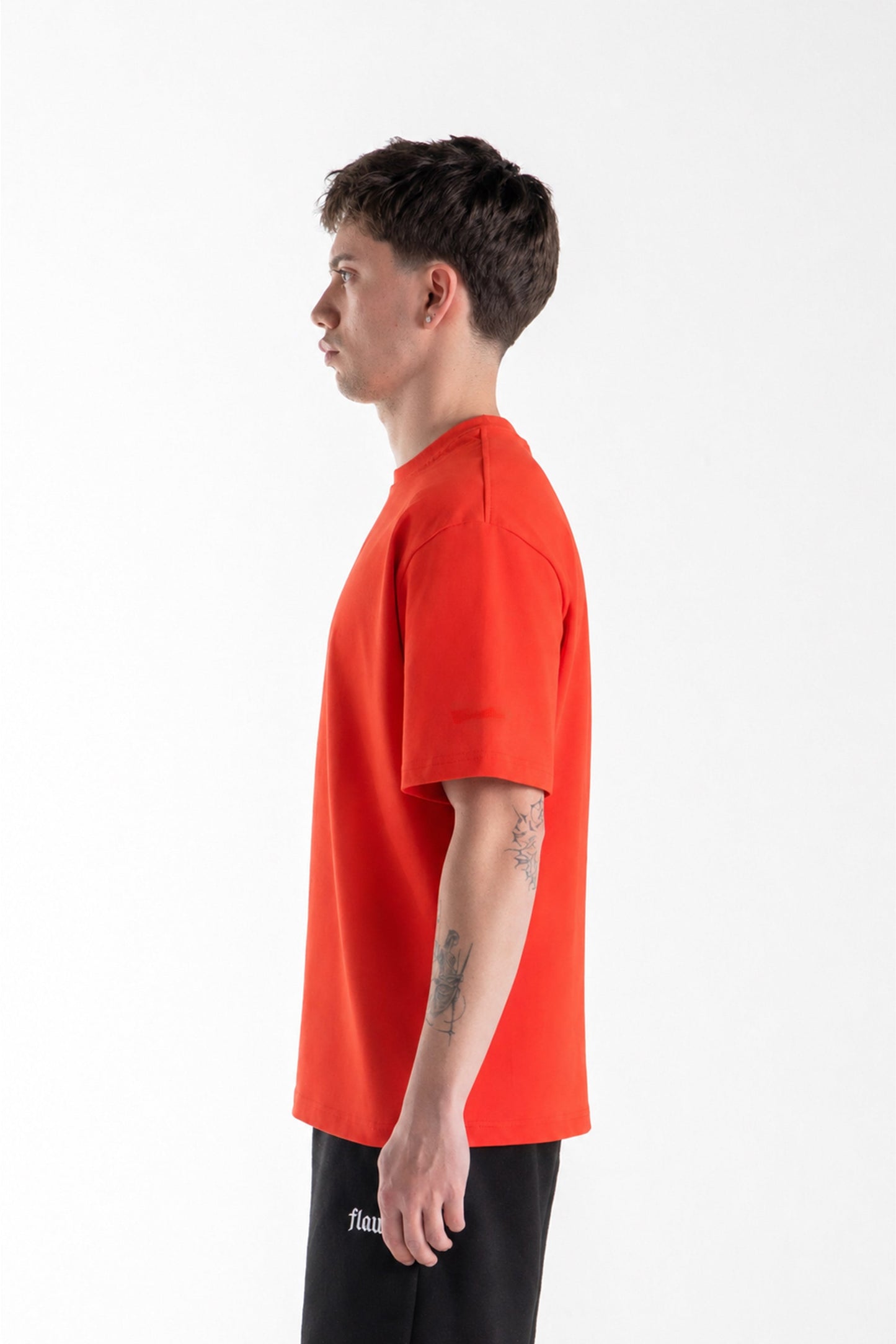 Basic Oversize Fit Red T-shirt