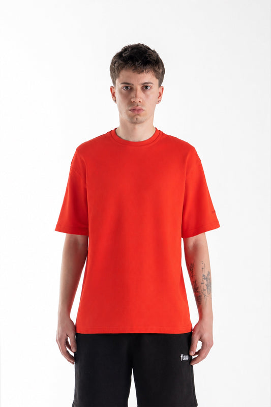 Basic Oversize Fit Red T-shirt