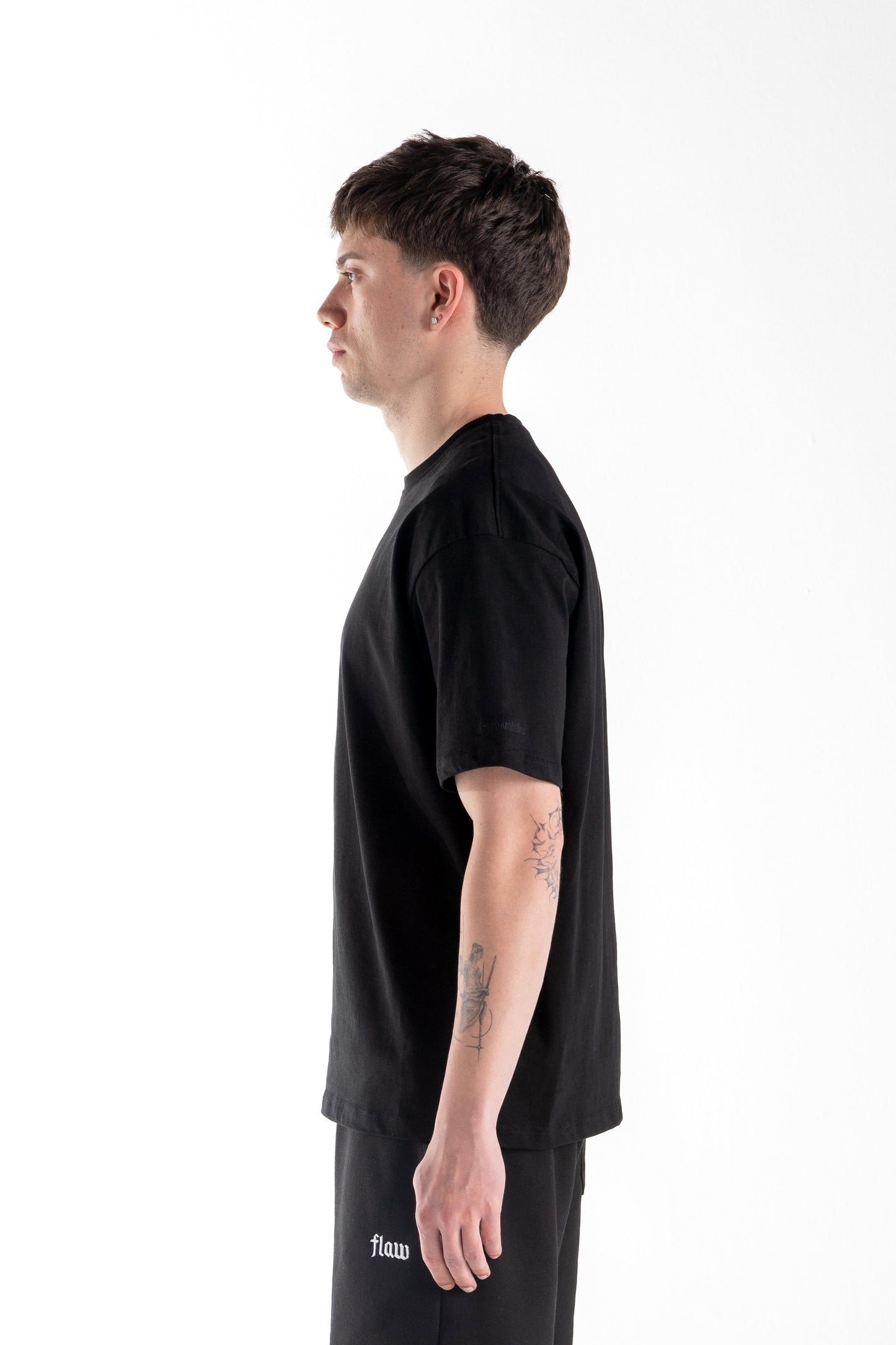 Basic Oversize Fit Black T-shirt