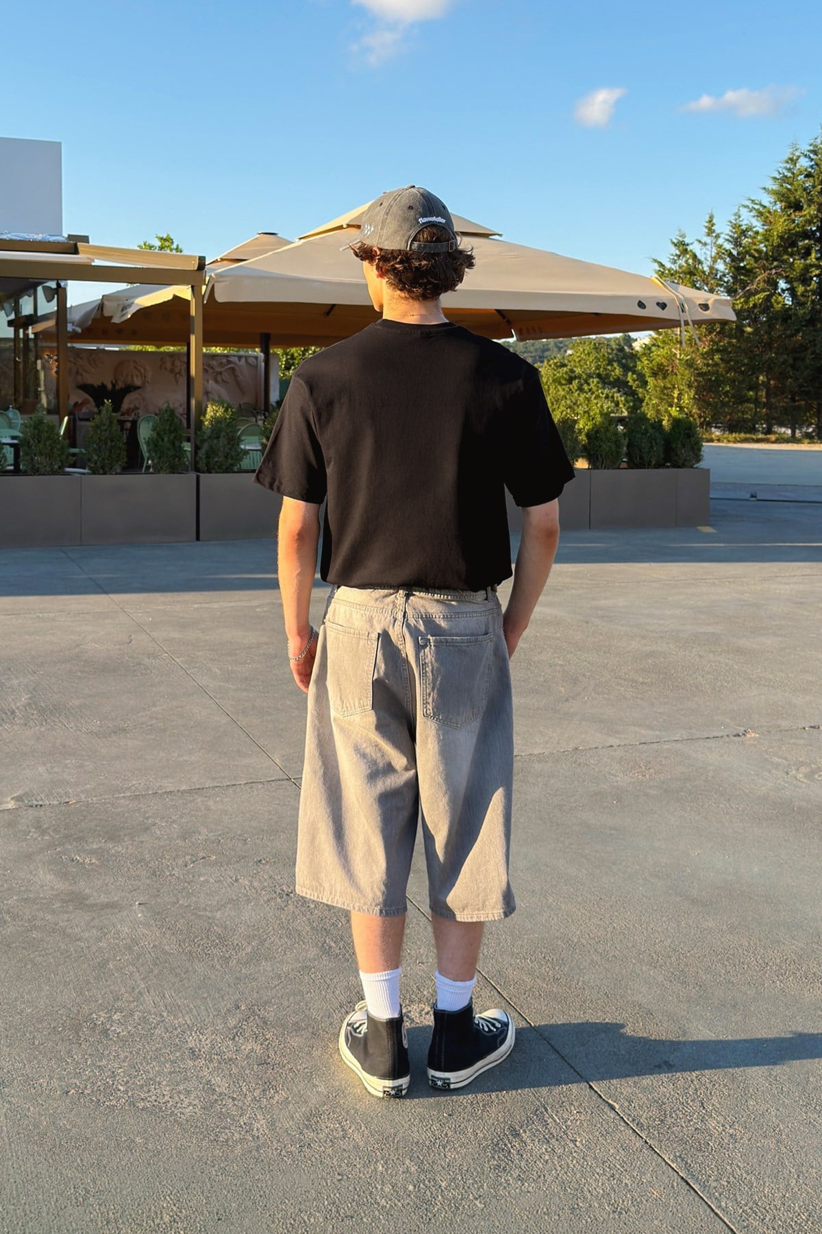 Basic Oversize Fit Black T-shirt