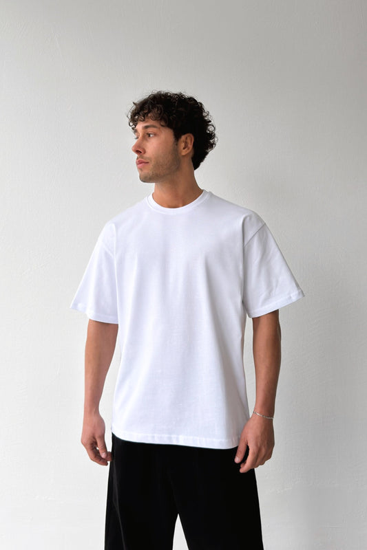 Basic Oversize Fit White T-shirt