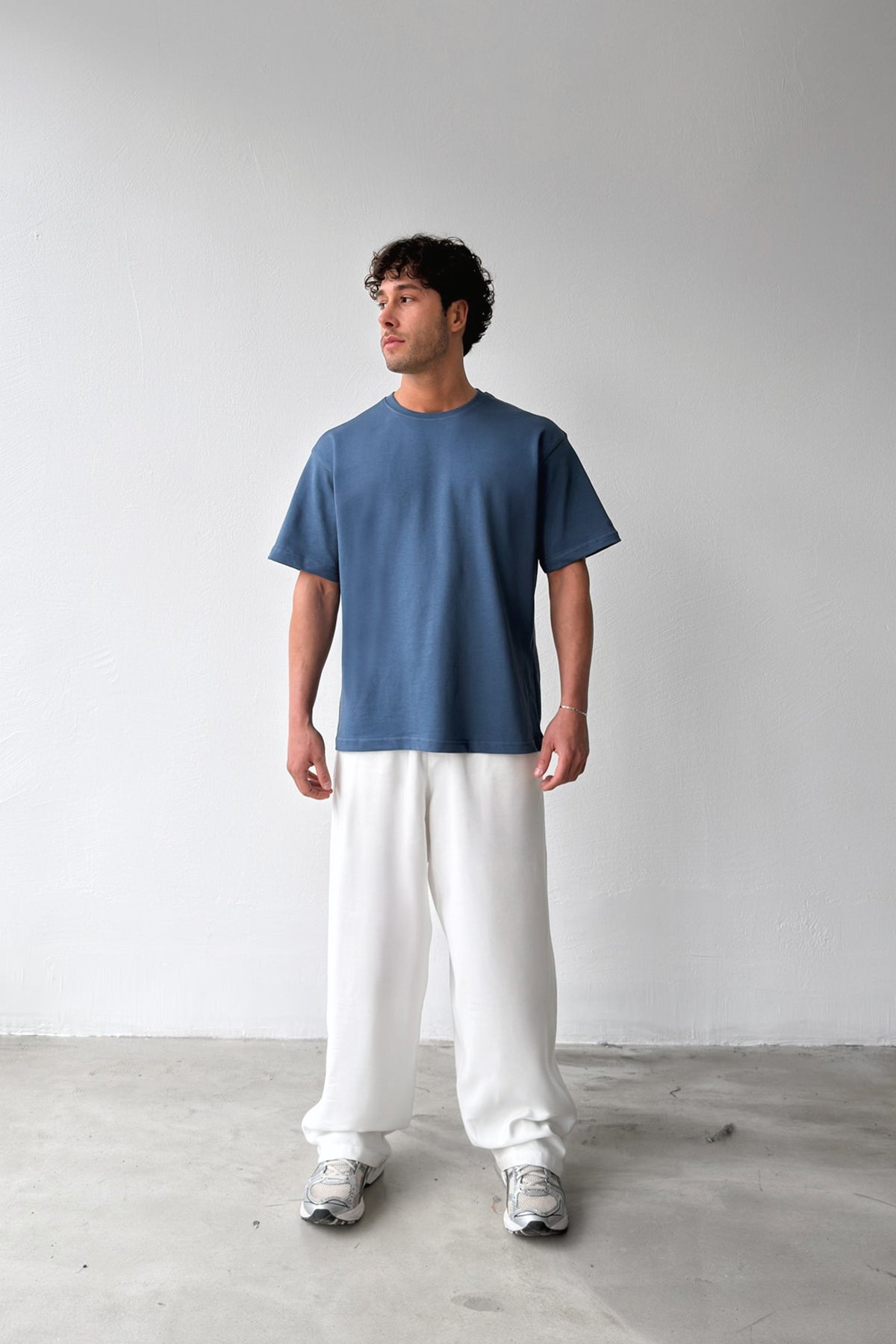 Basic Oversize Fit Indigo T-shirt