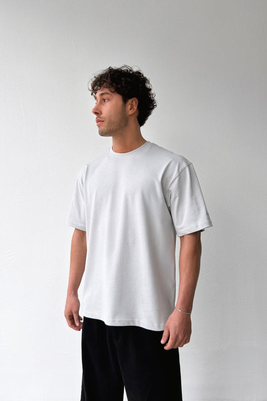Basic Oversize Fit Stone Color T-shirt