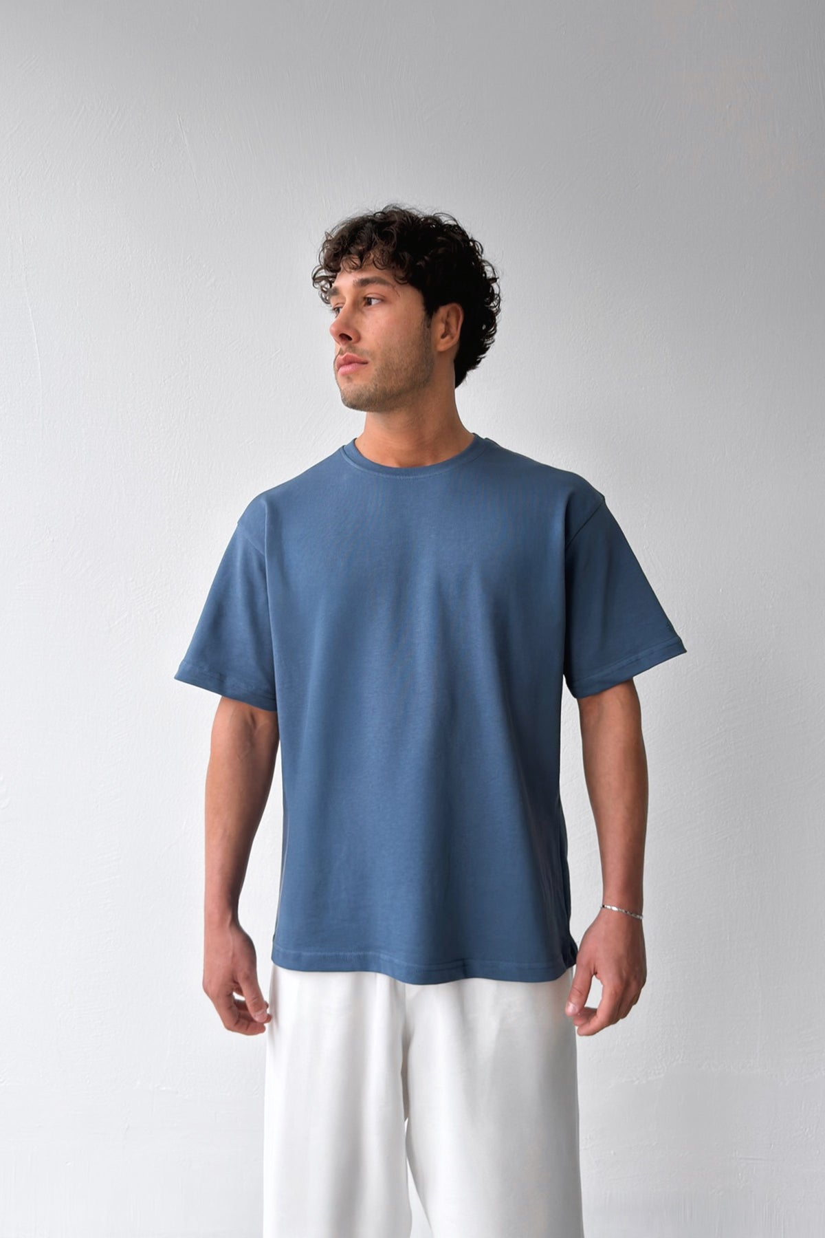 Basic Oversize Fit Indigo T-shirt