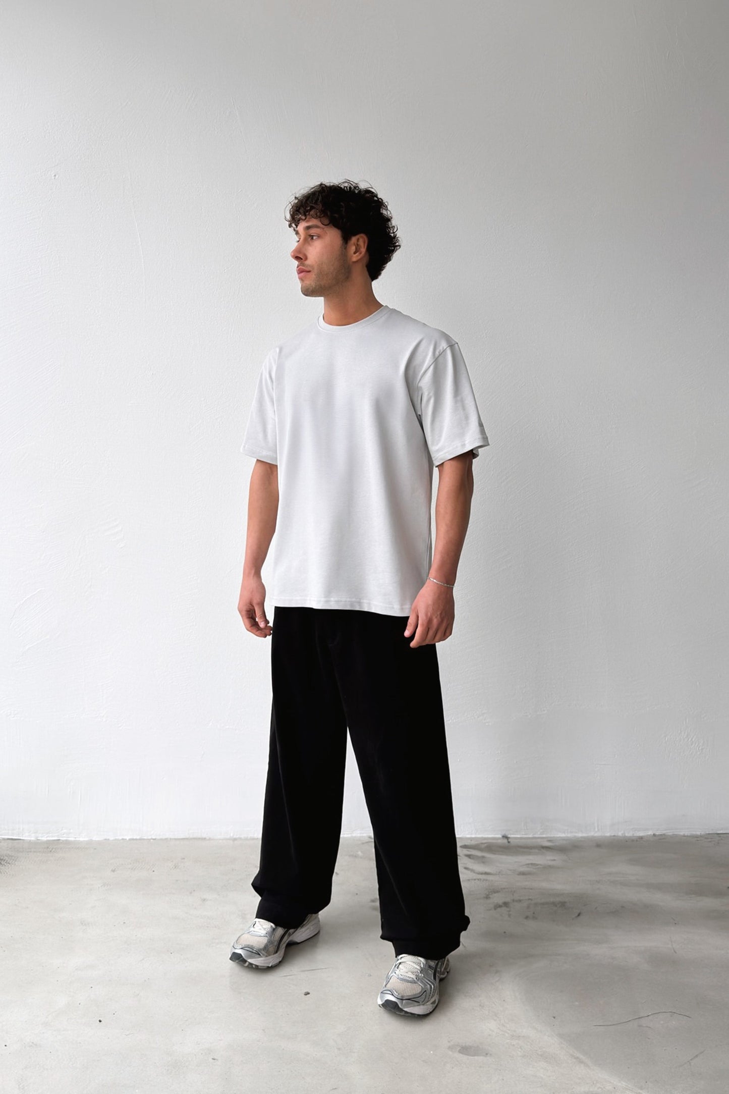 Basic Oversize Fit Stone Color T-shirt