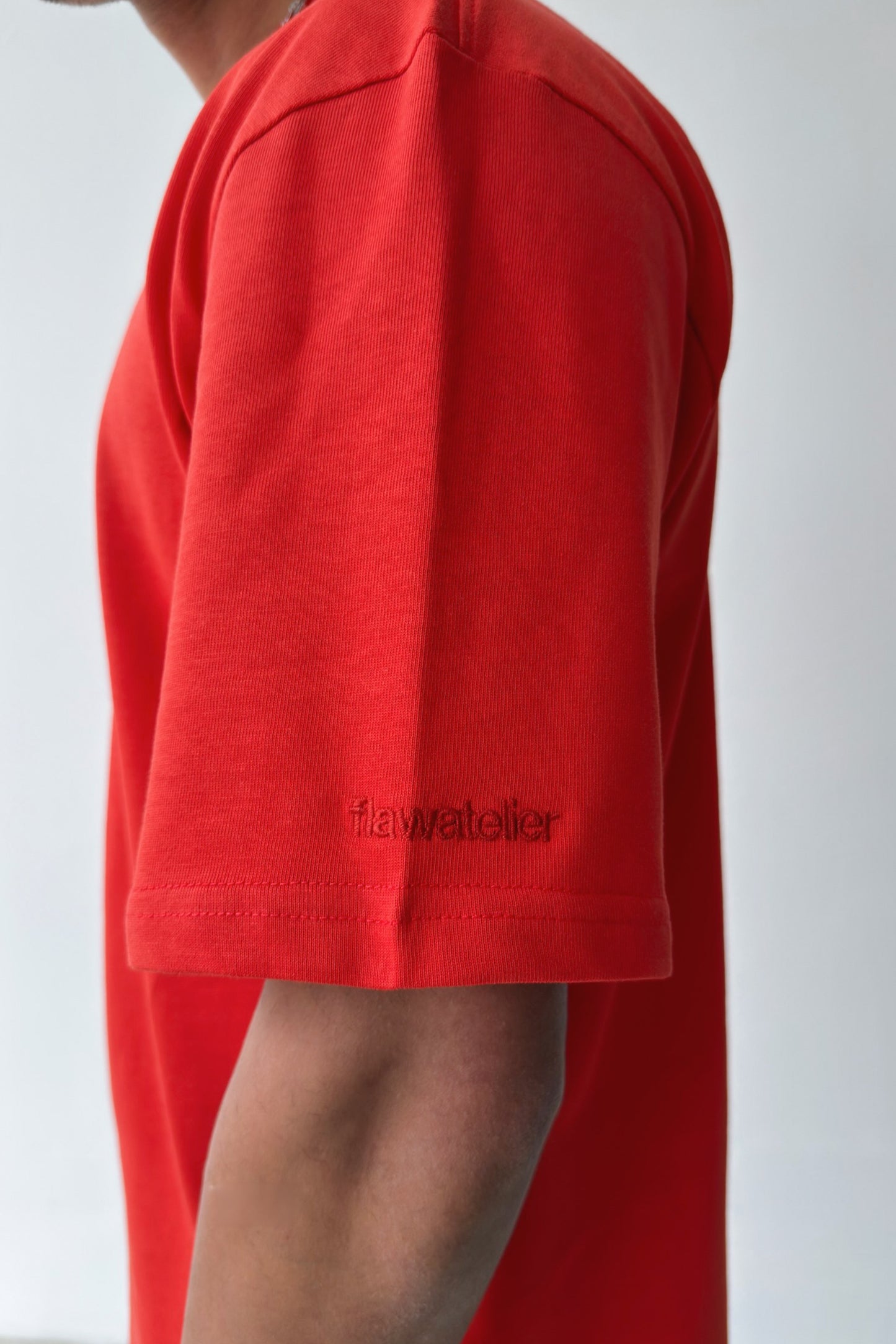 Basic Oversize Fit Red T-shirt